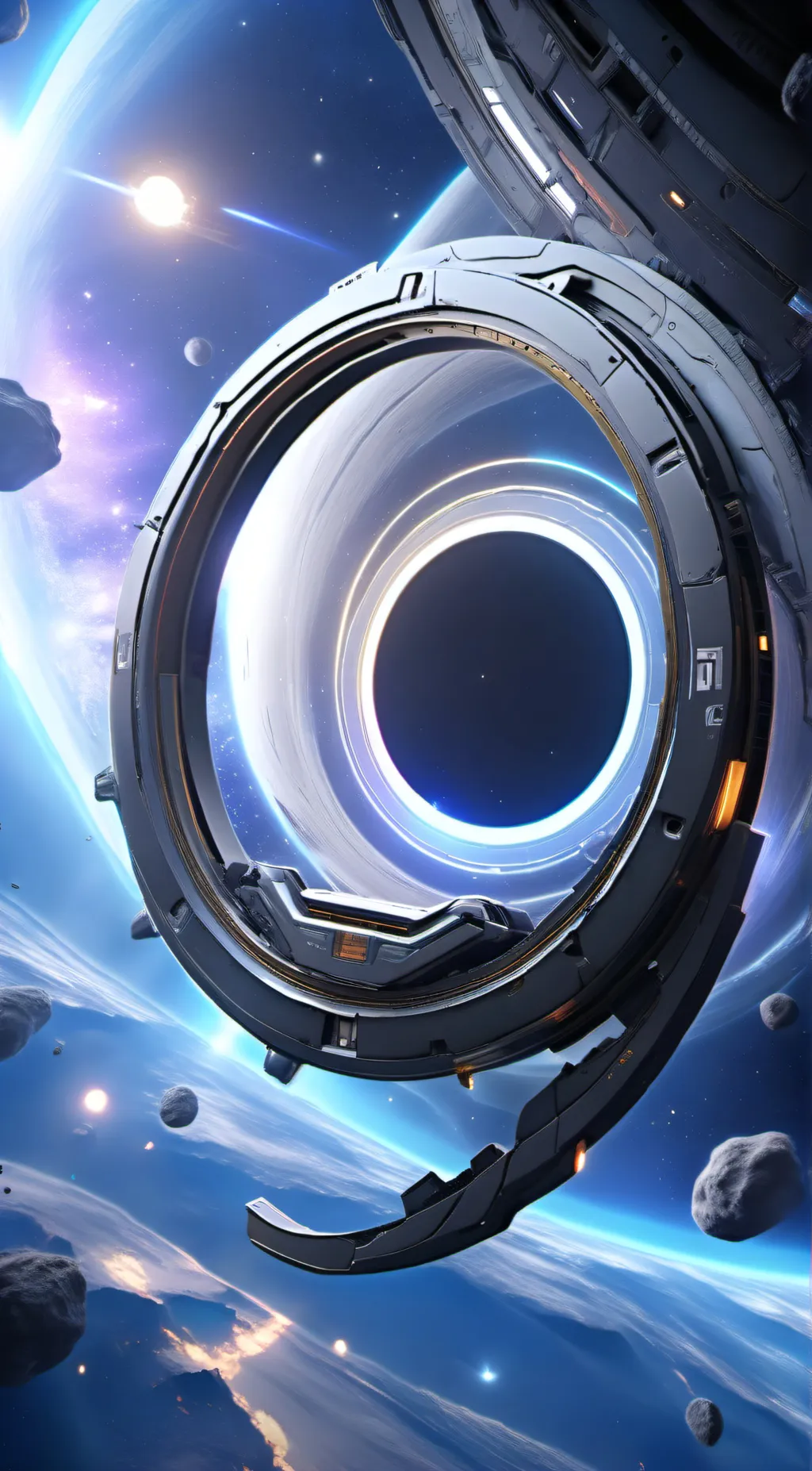 ai character: Blue BlackHole  background