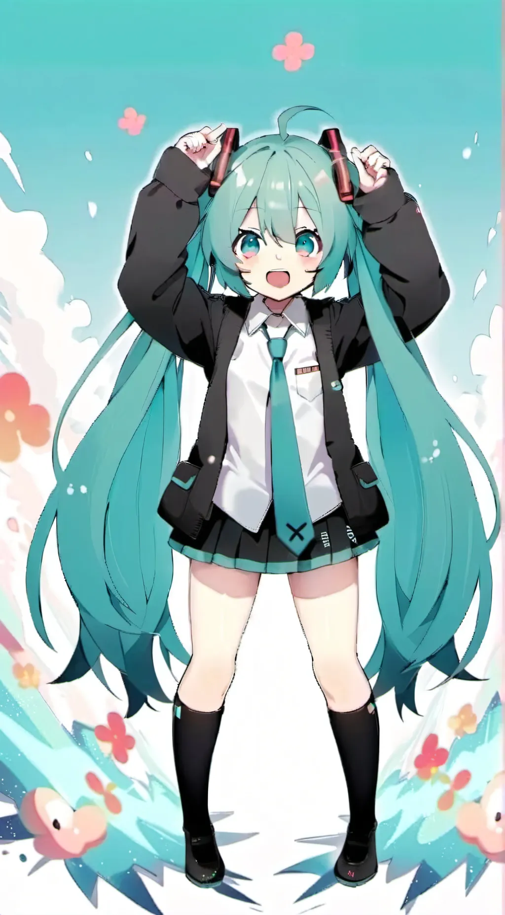 ai character: Miku background
