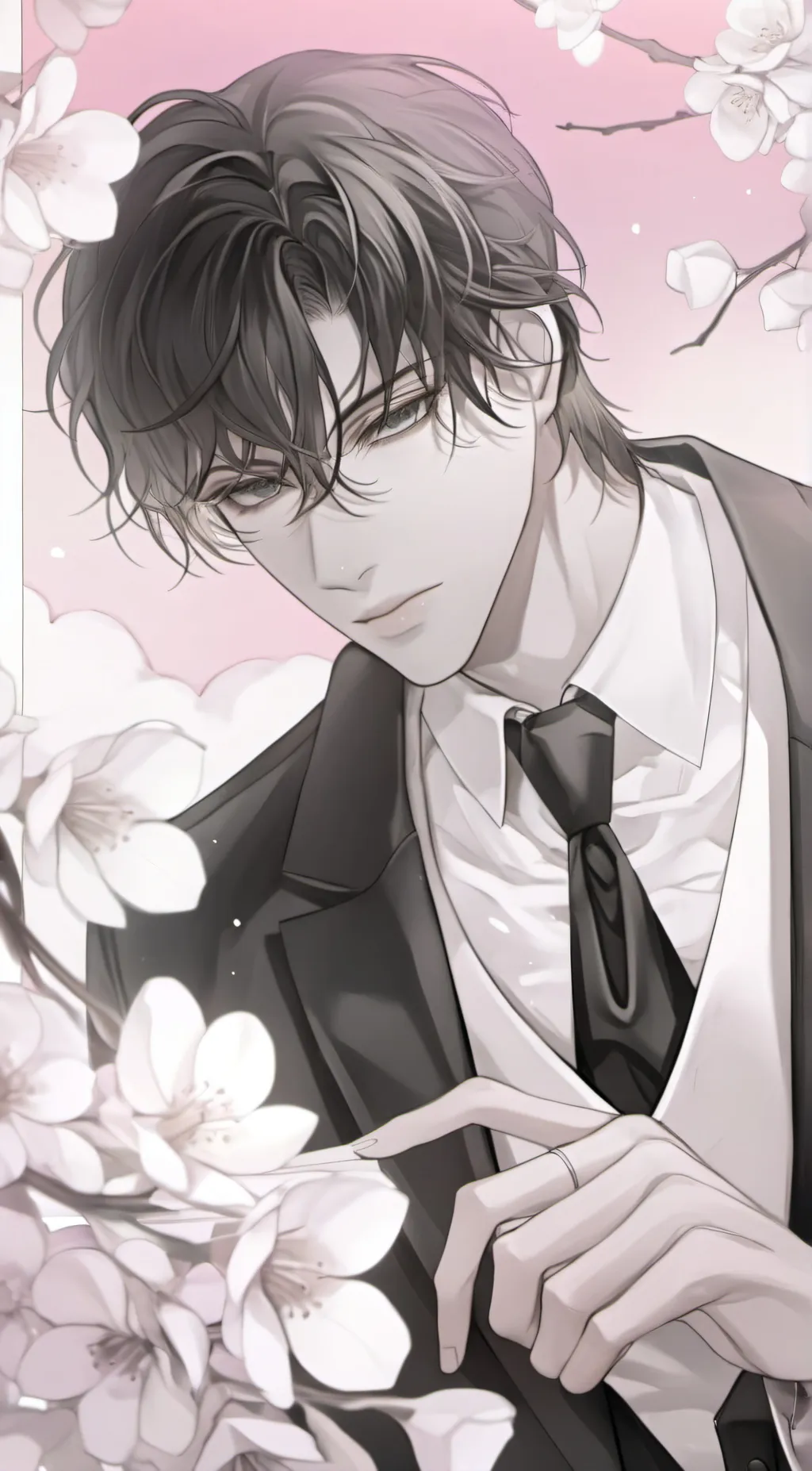 ai character: 🩶🤍Flynn🤍🩶 background