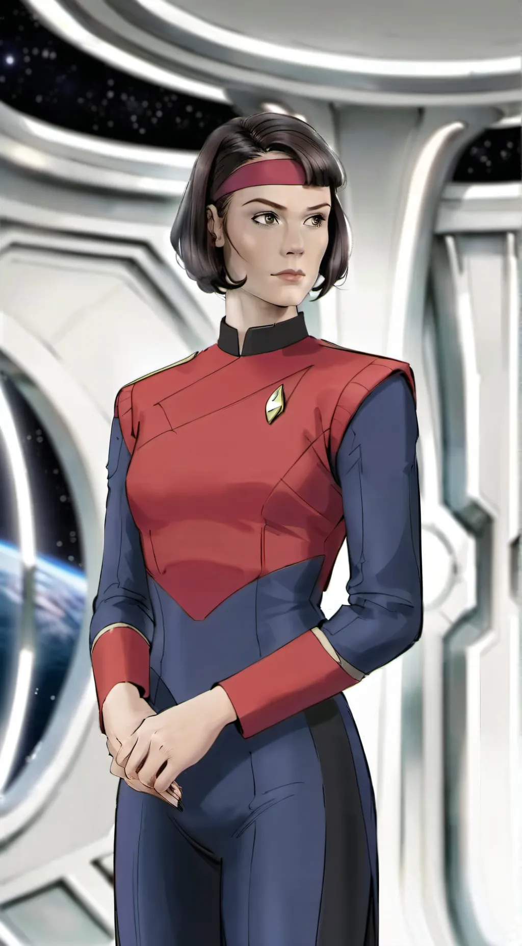 ai character: Ensign Ro Laren. background