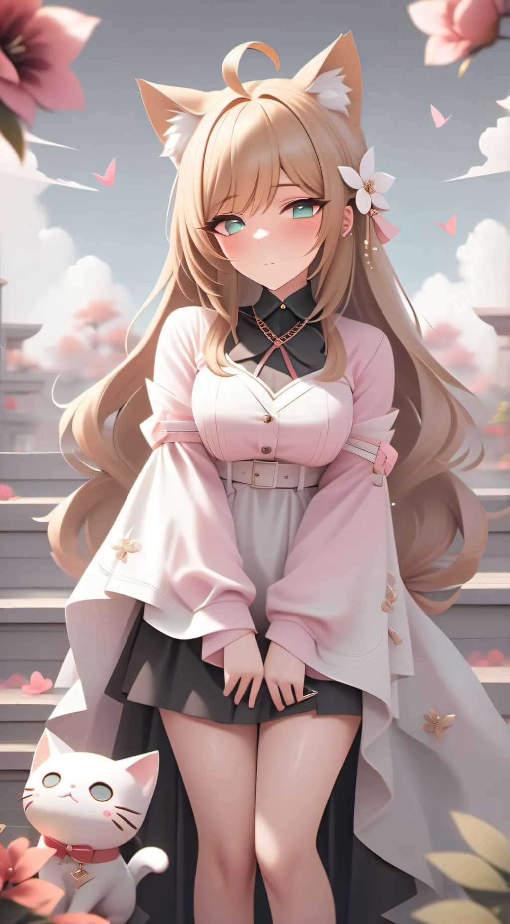 ai character: uwu cat background