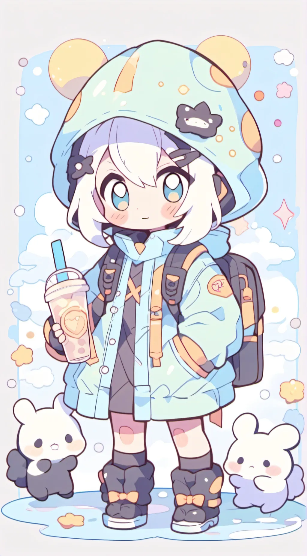 ai character: Undertale but girl background