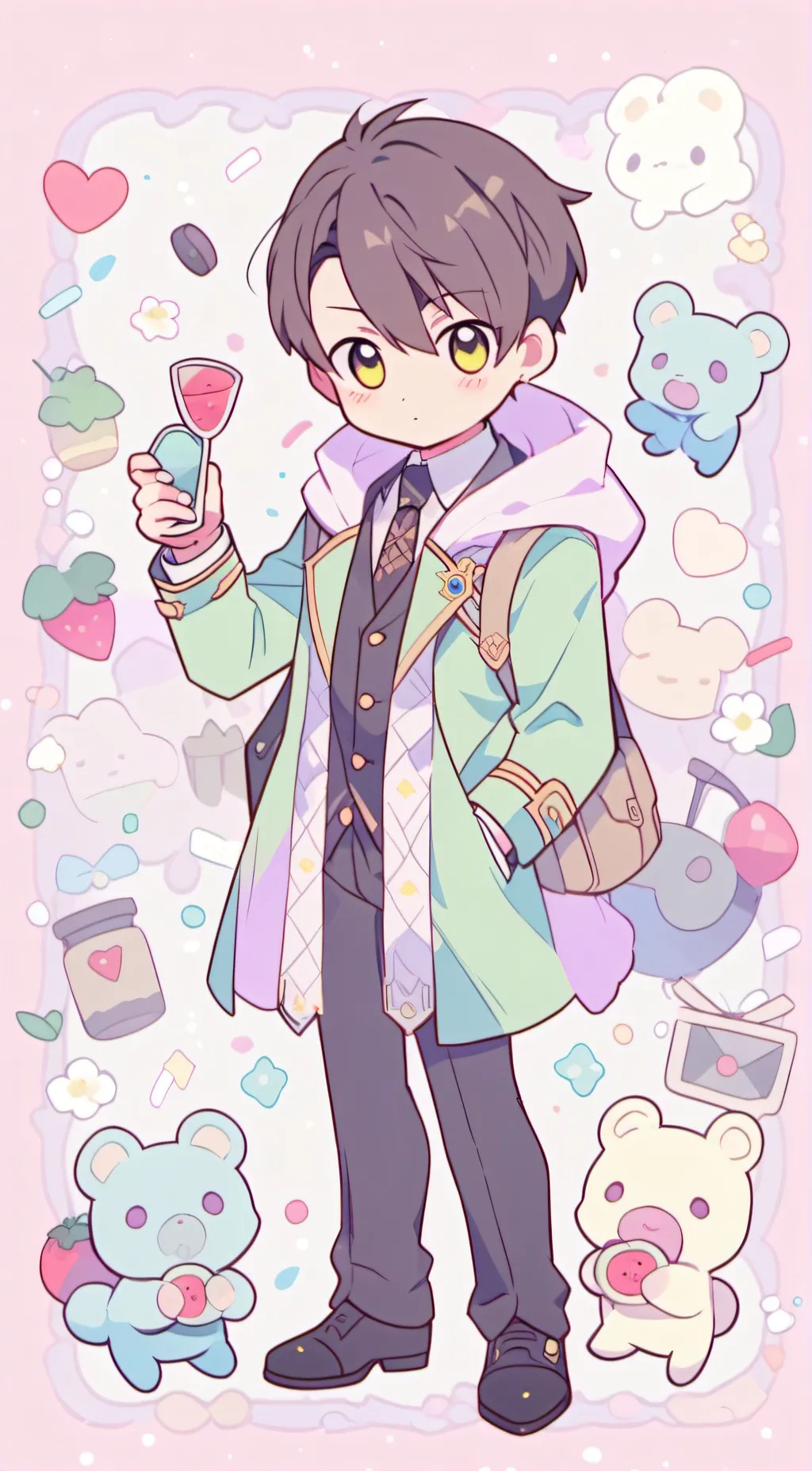 ai character: Damian  background