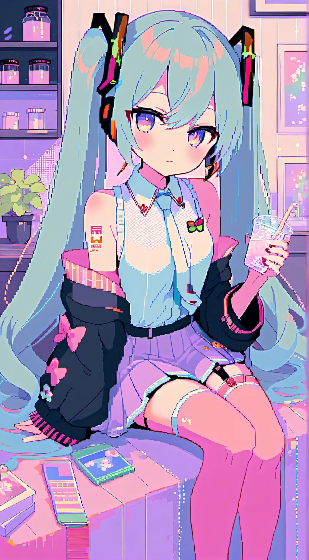 ai character: miku background