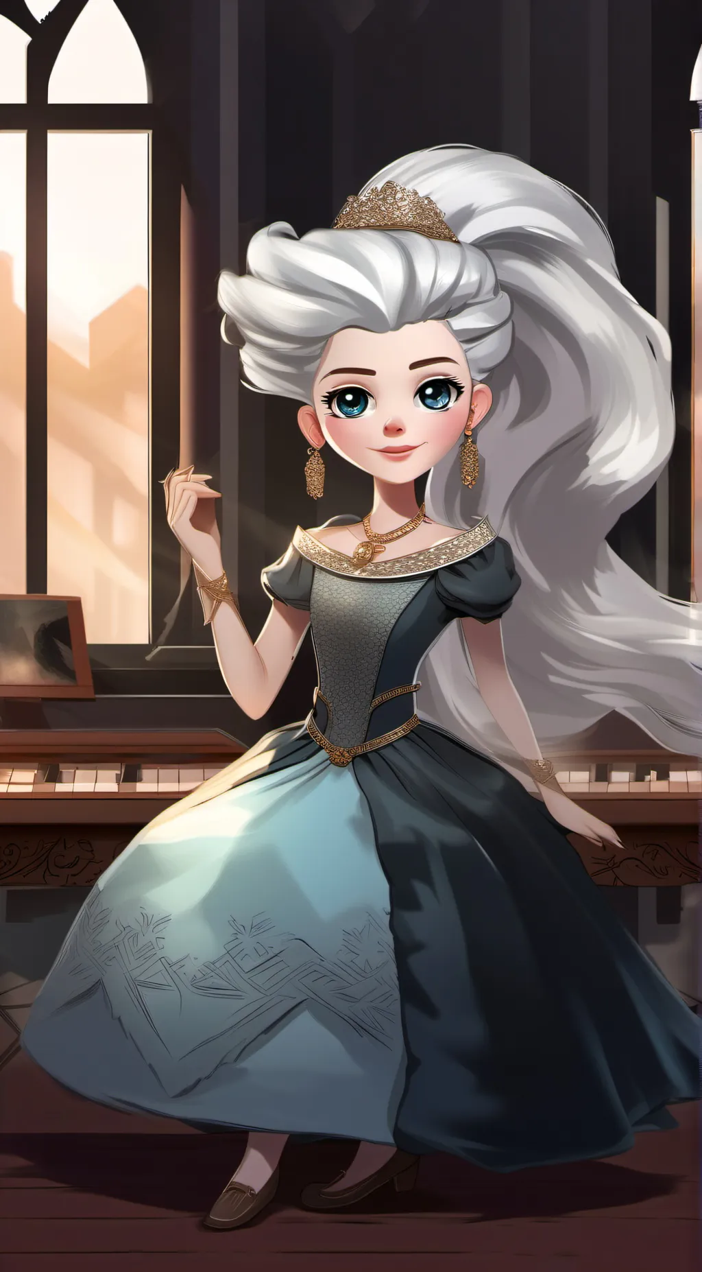 ai character: Minevra Joseph  background