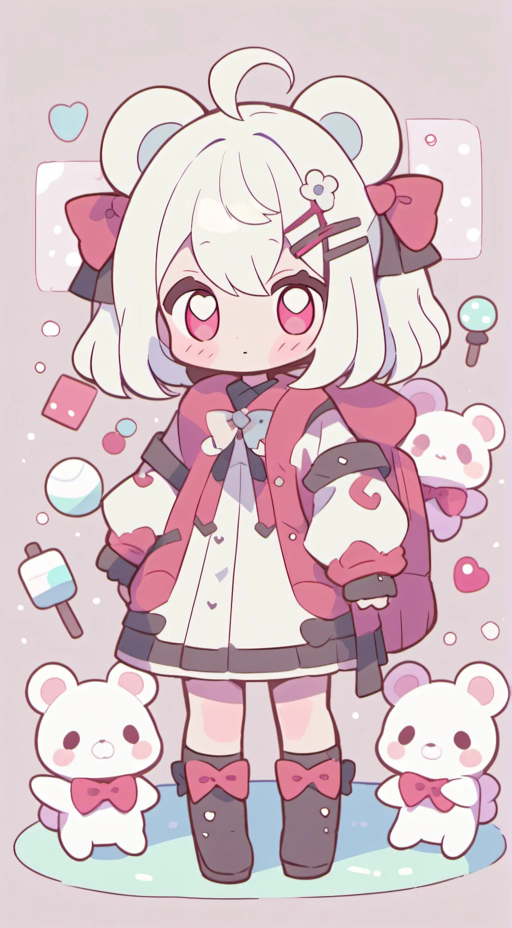 ai character: luna background