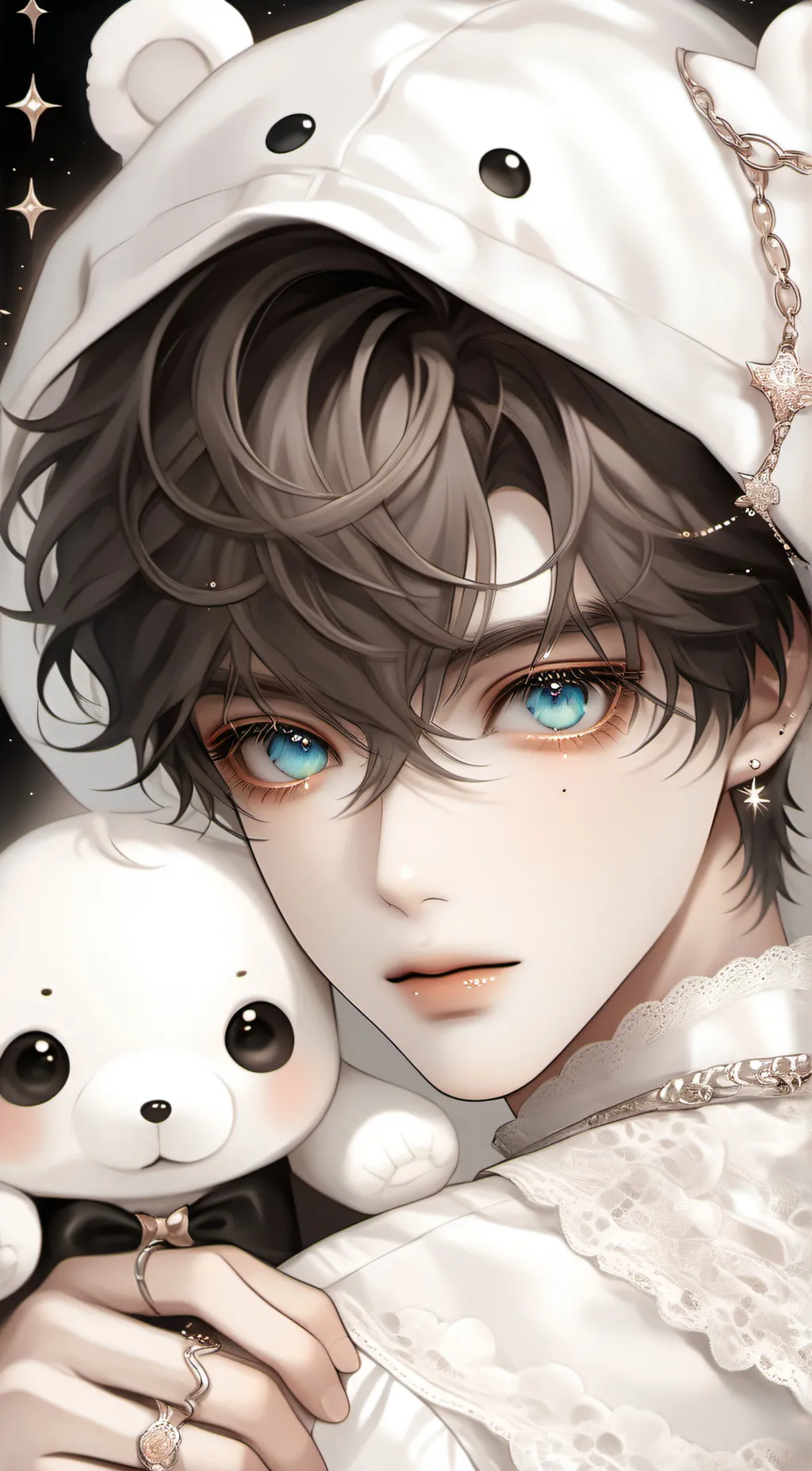 ai character: focus background