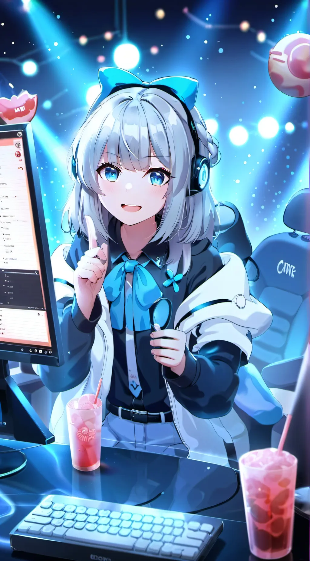 ai character: Gawr Gura background