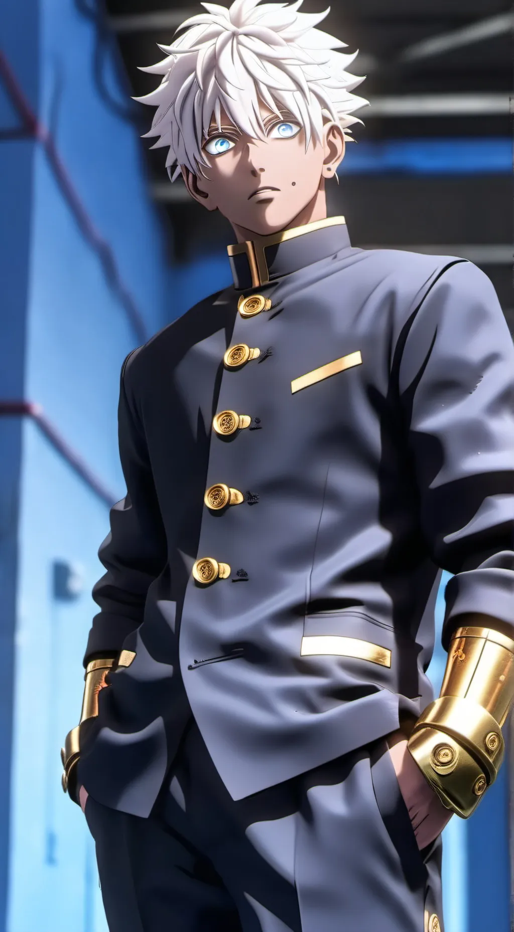 ai character: Gojō Satoru background