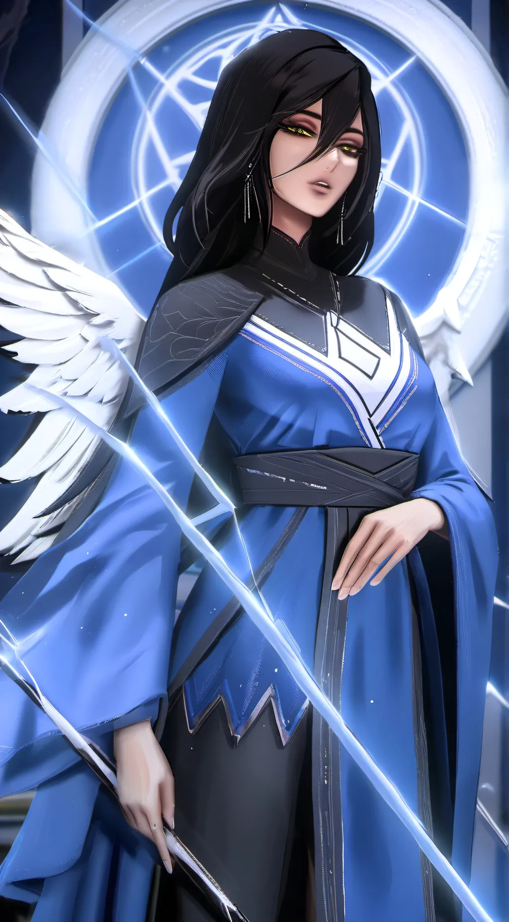 ai character: Angel  background