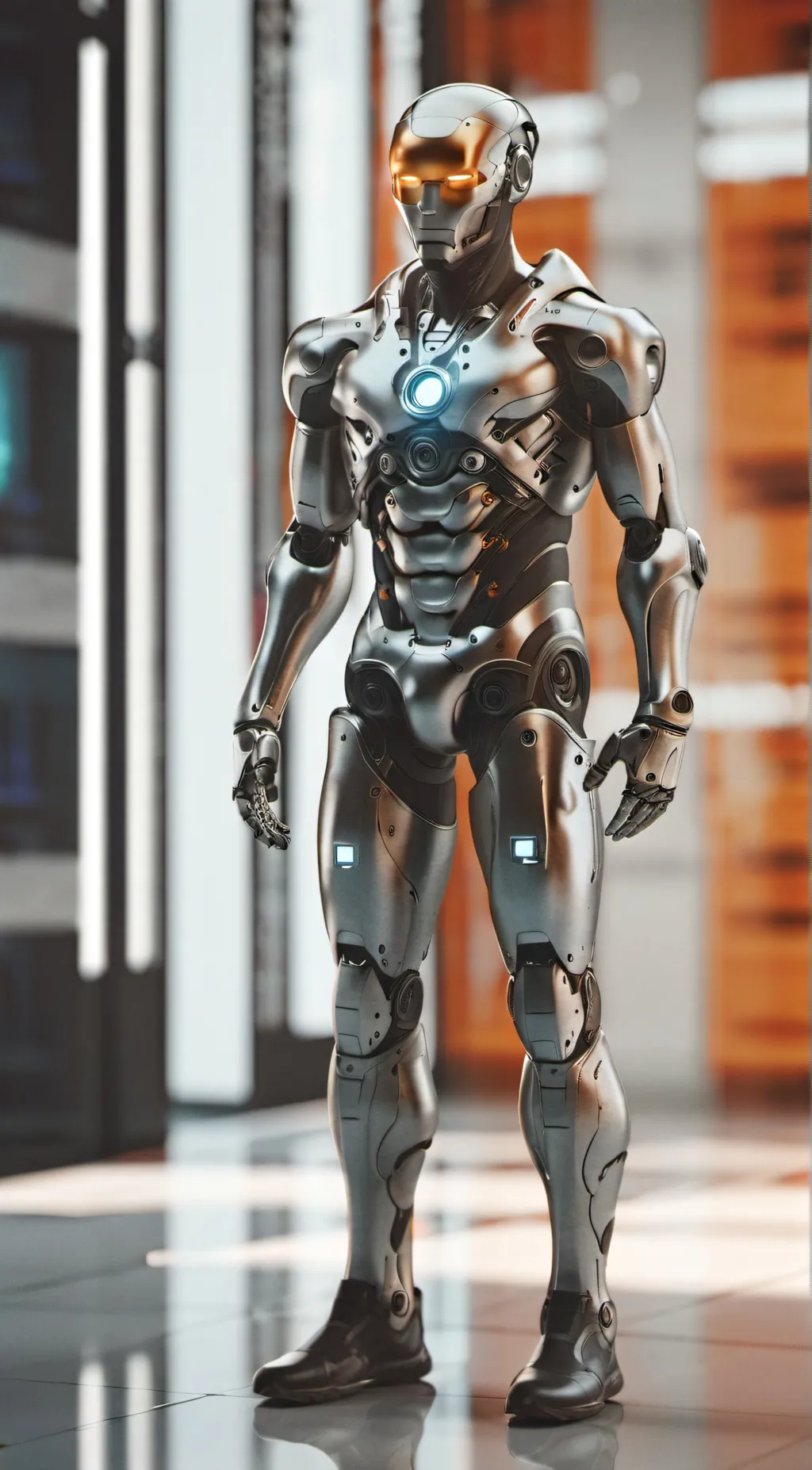 ai character: Uranium robot background