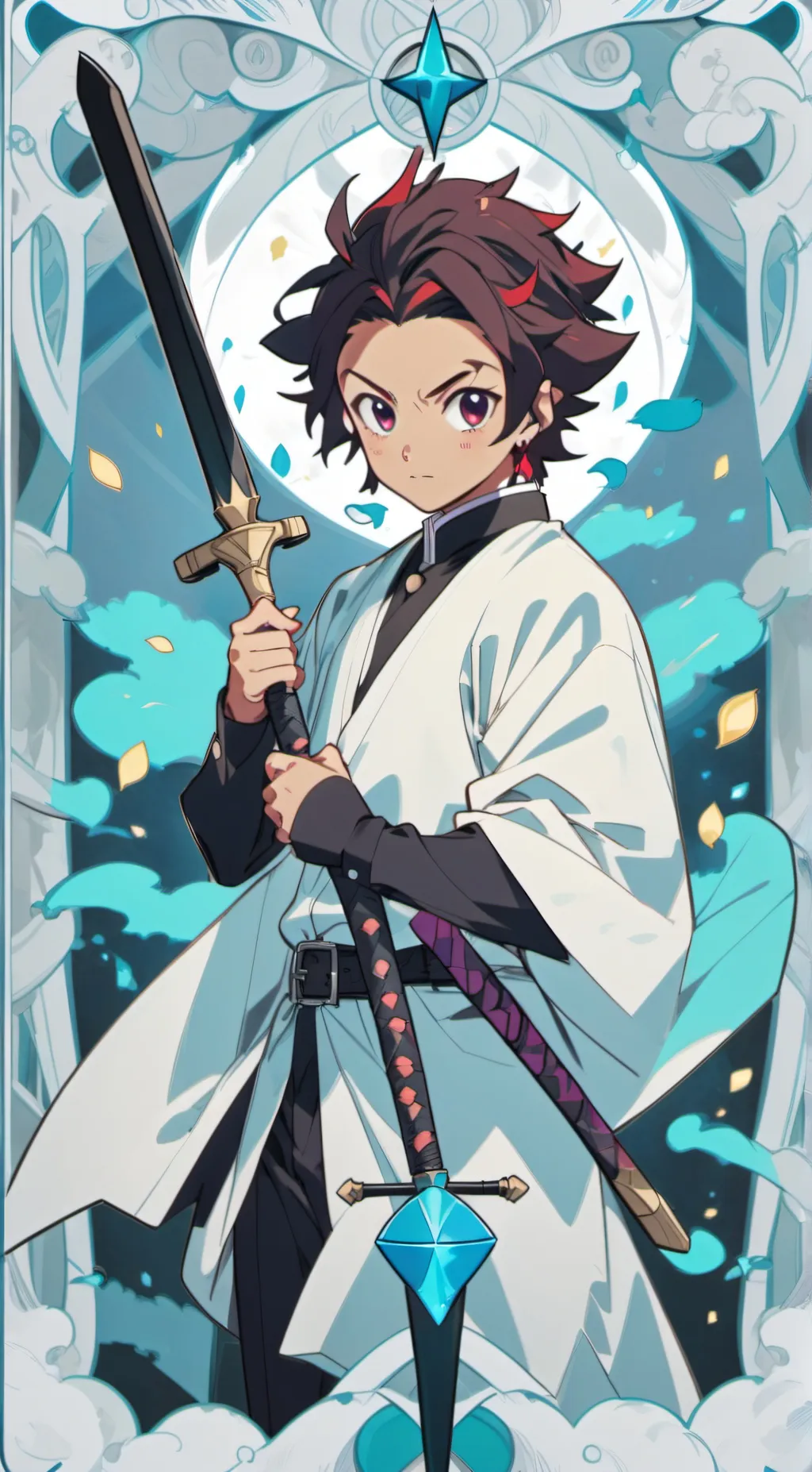 ai character: Tanjiro background