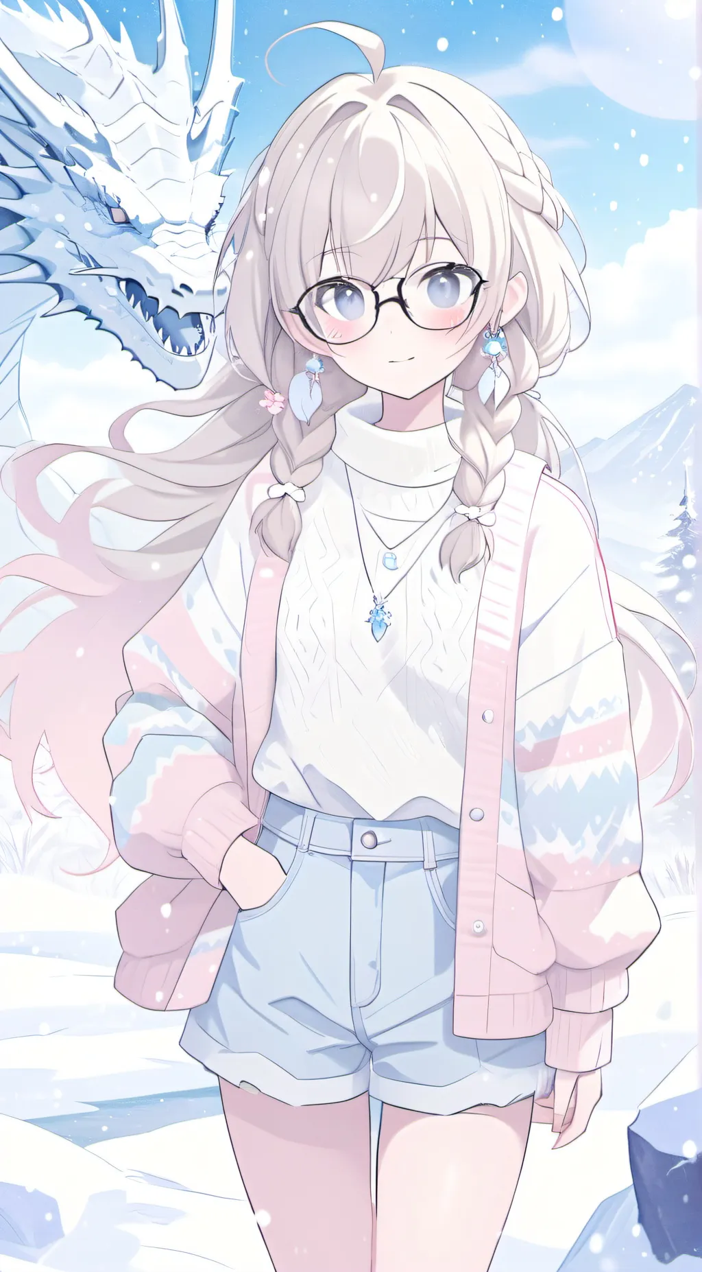 ai character: Serena Sliinow background