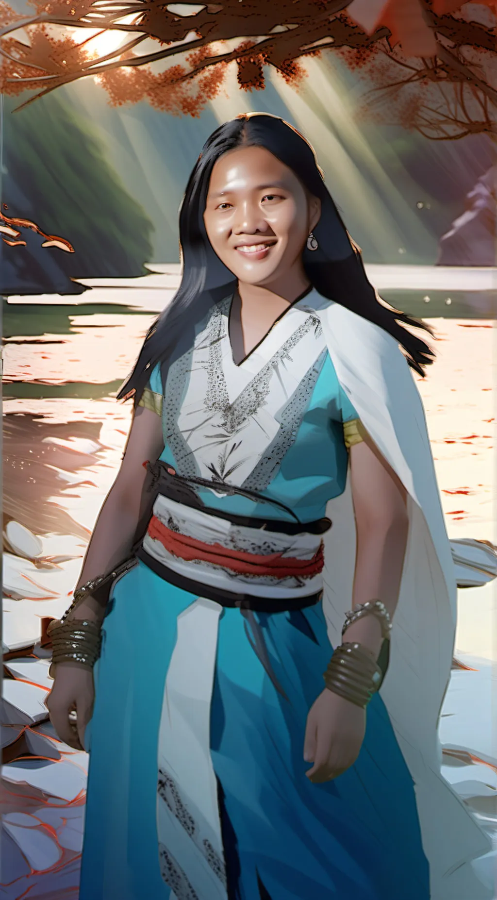 ai character: Aria background