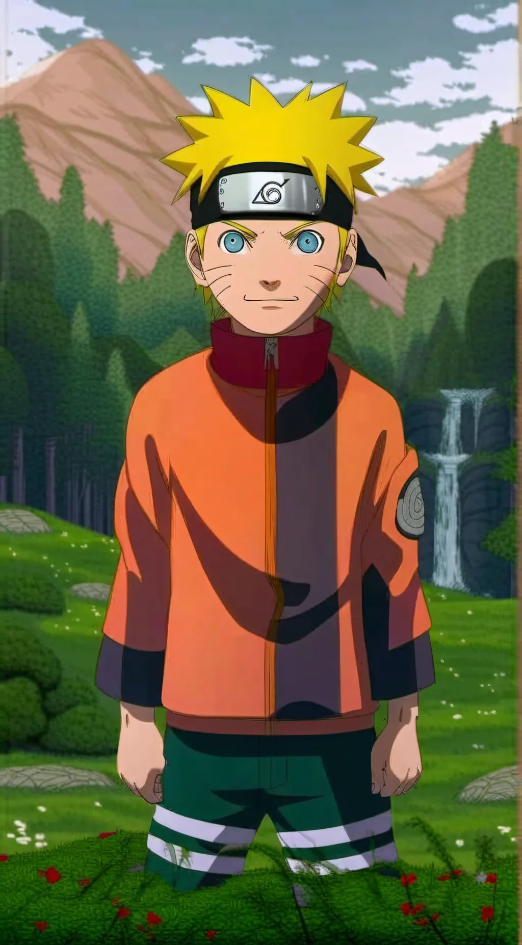 ai character: Naruto  background
