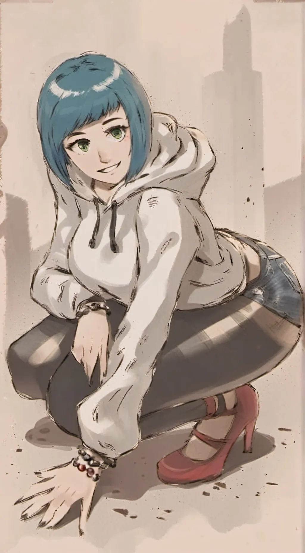 ai character: Earth Chan  background