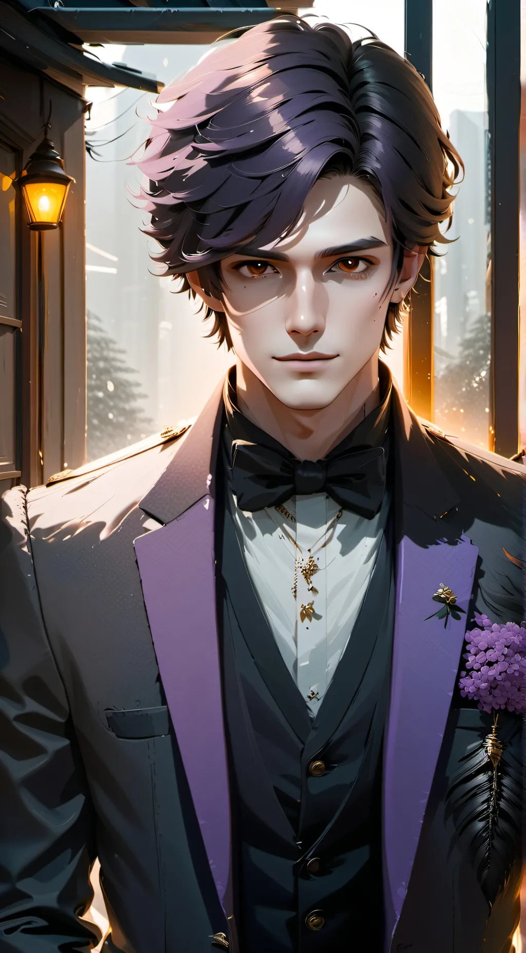 ai character: Michael afton  background