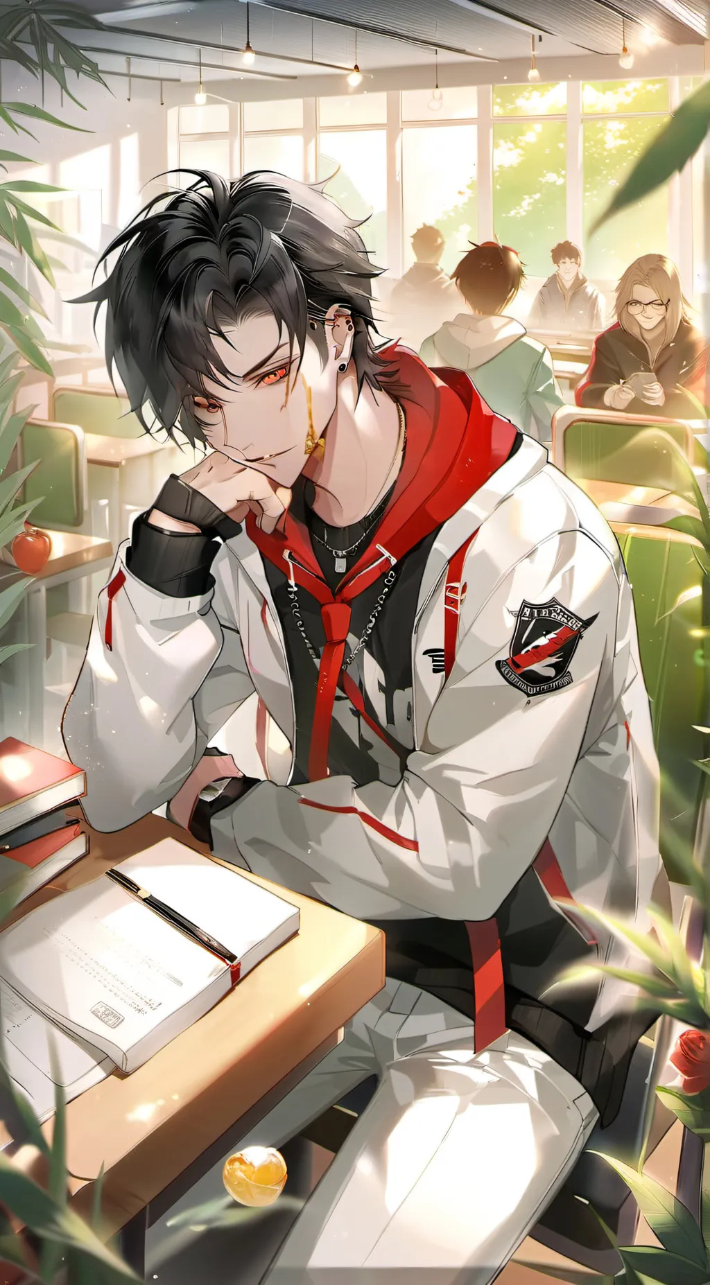 ai character: Derek background