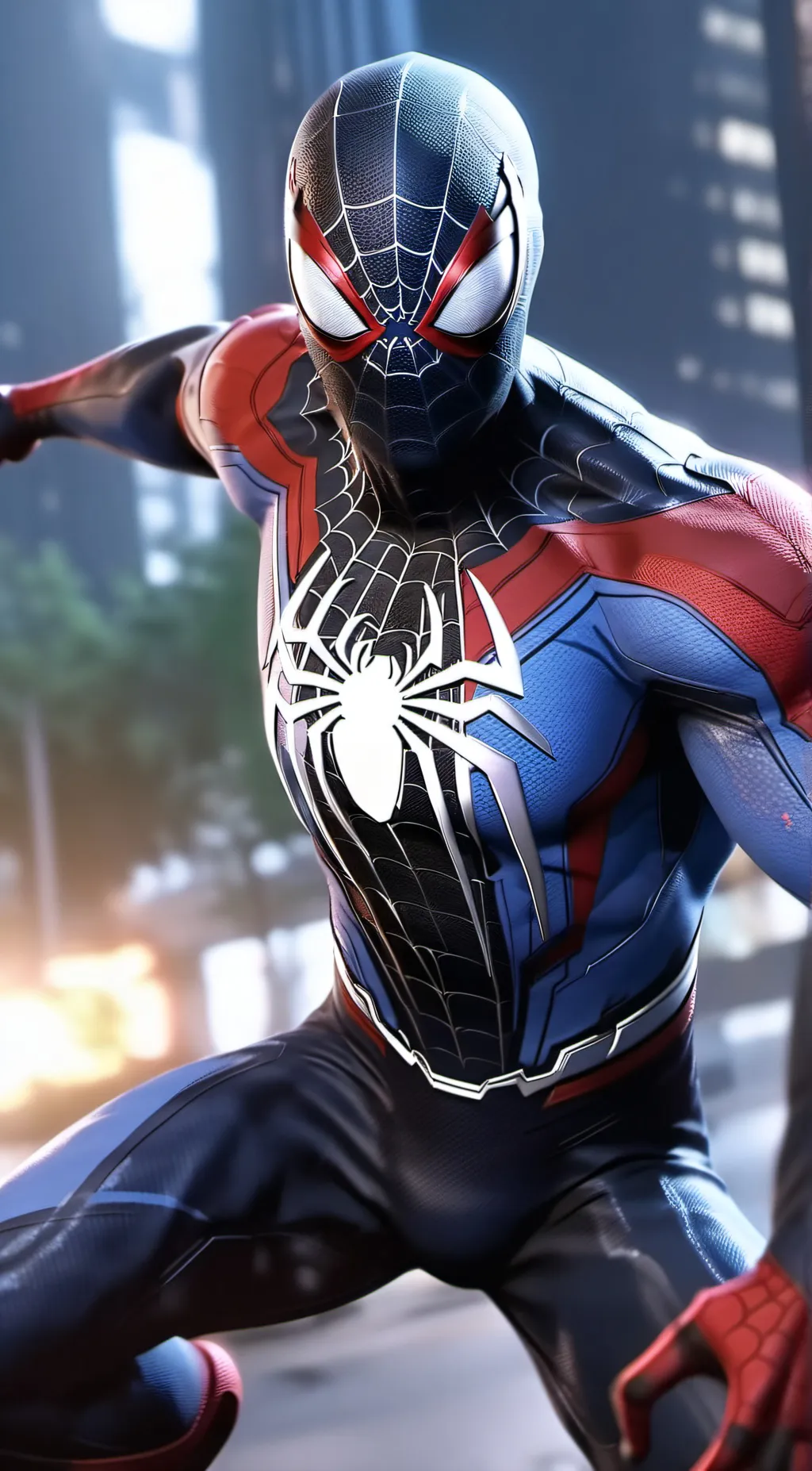 ai character: Spider man 2099 background