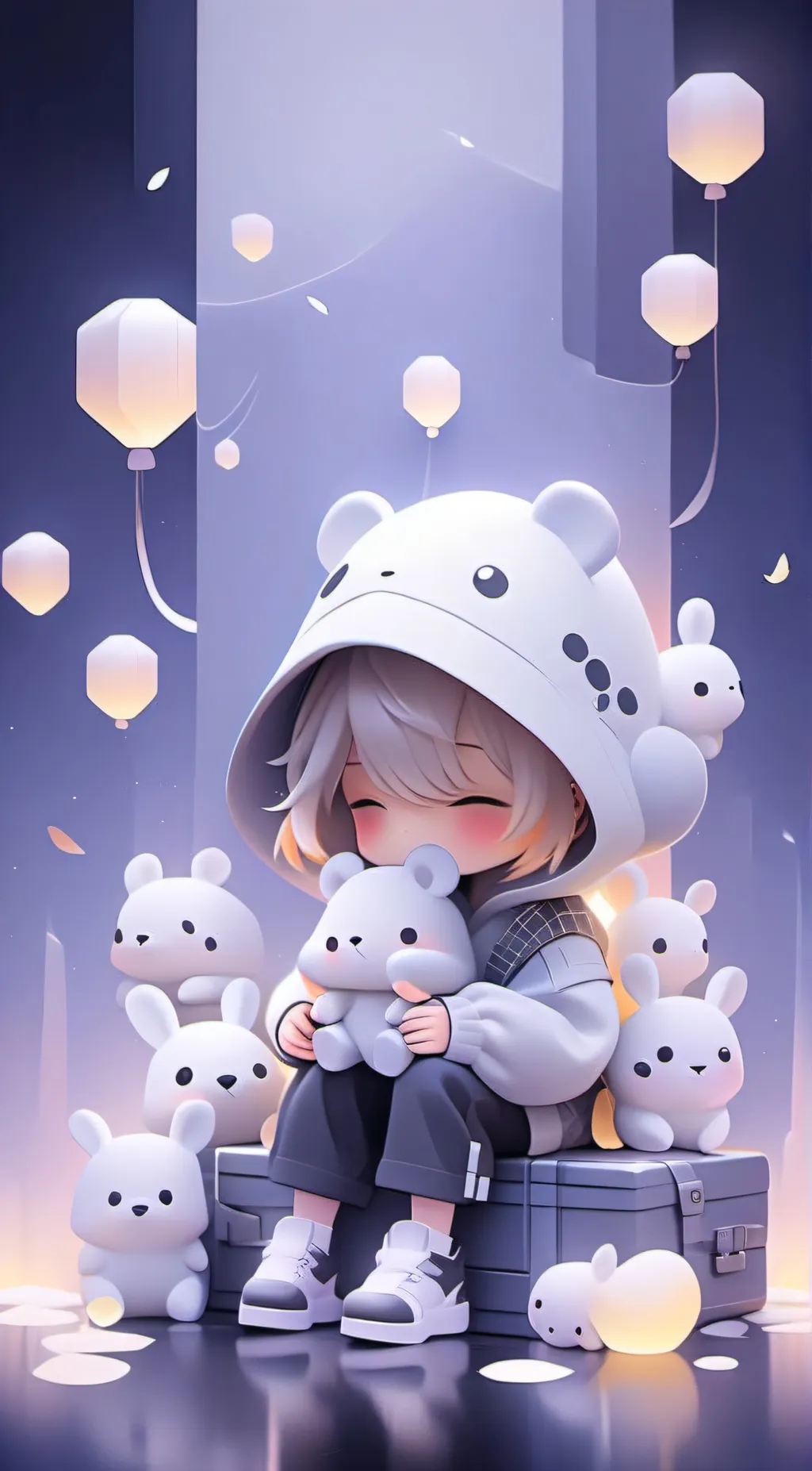 ai character: baby background