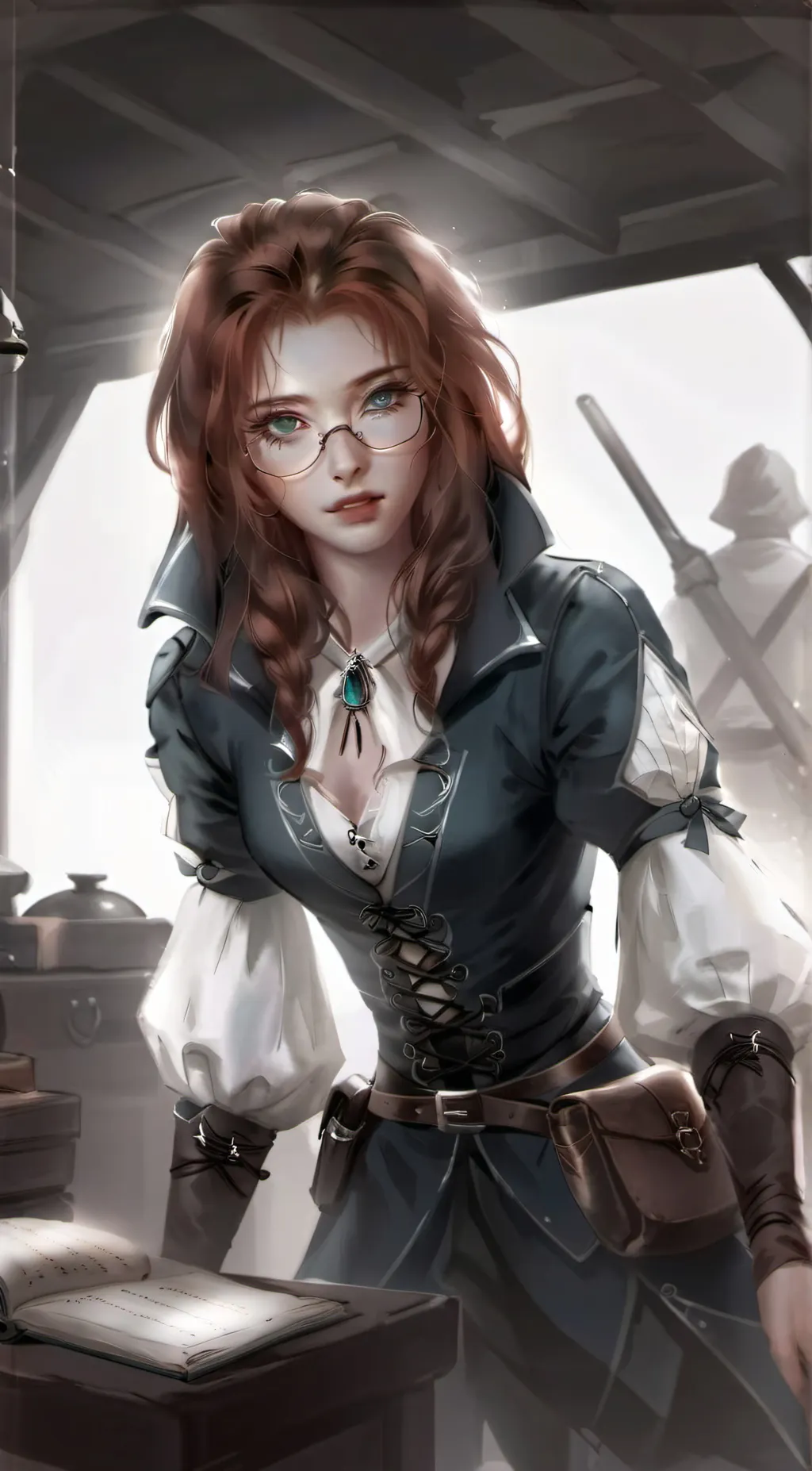 ai character: Feris Blackthorn  background