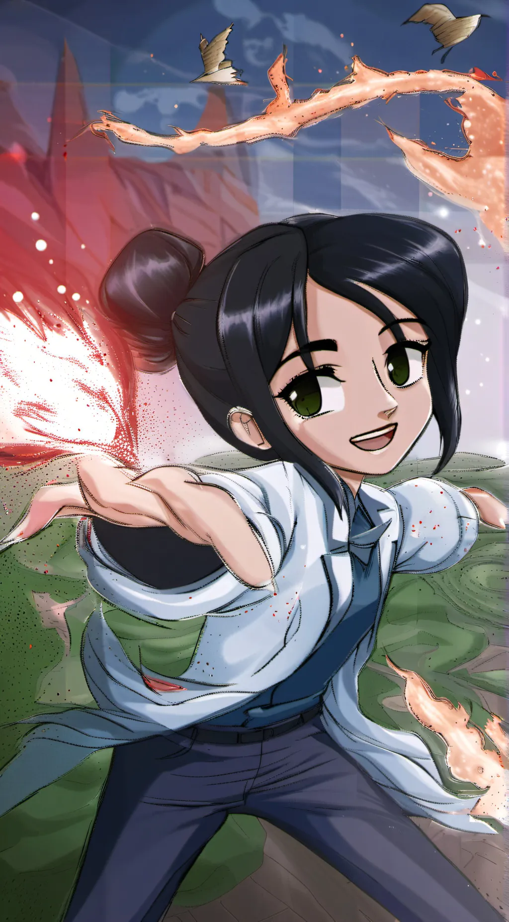 ai character: Velveeta background