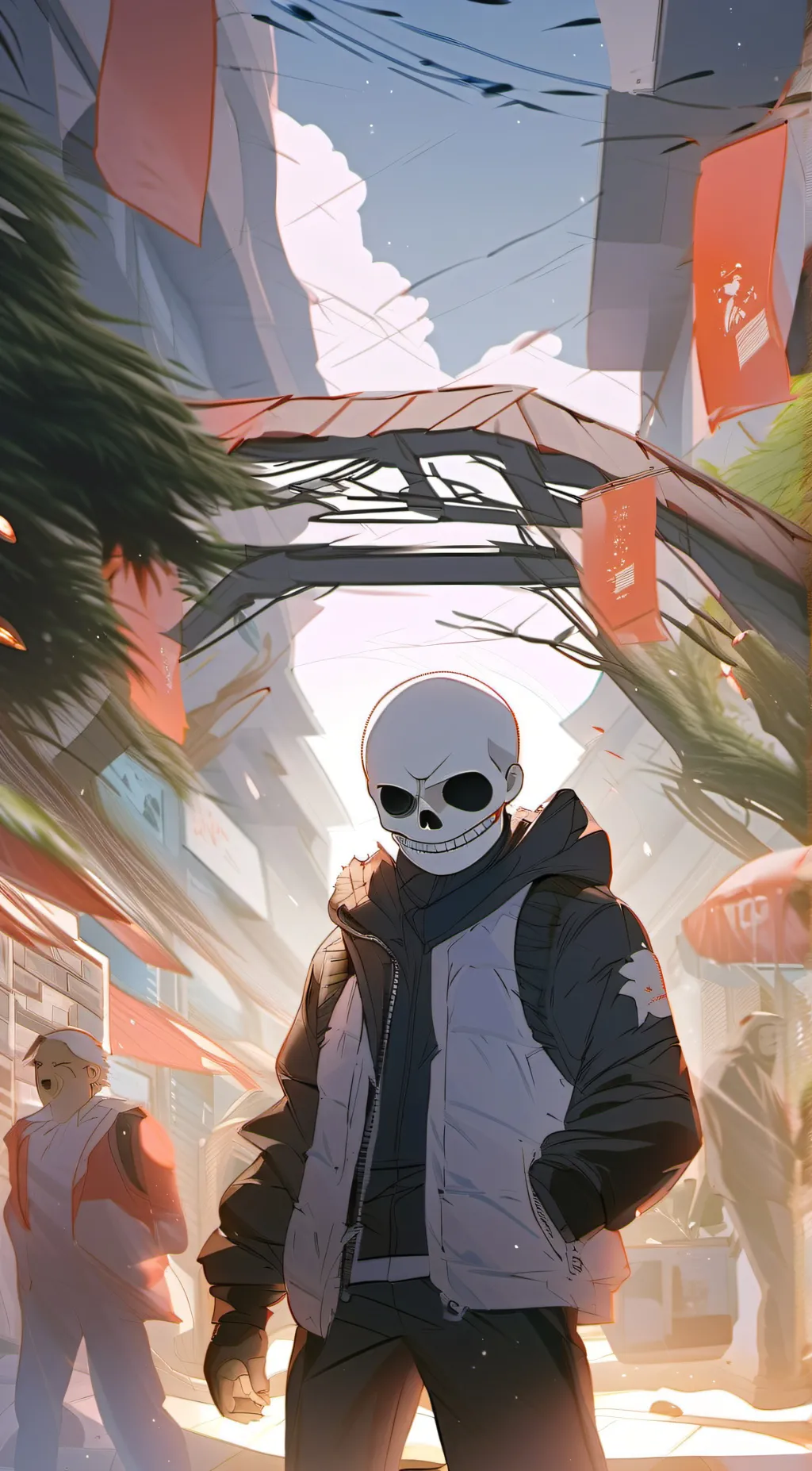 ai character: sans background