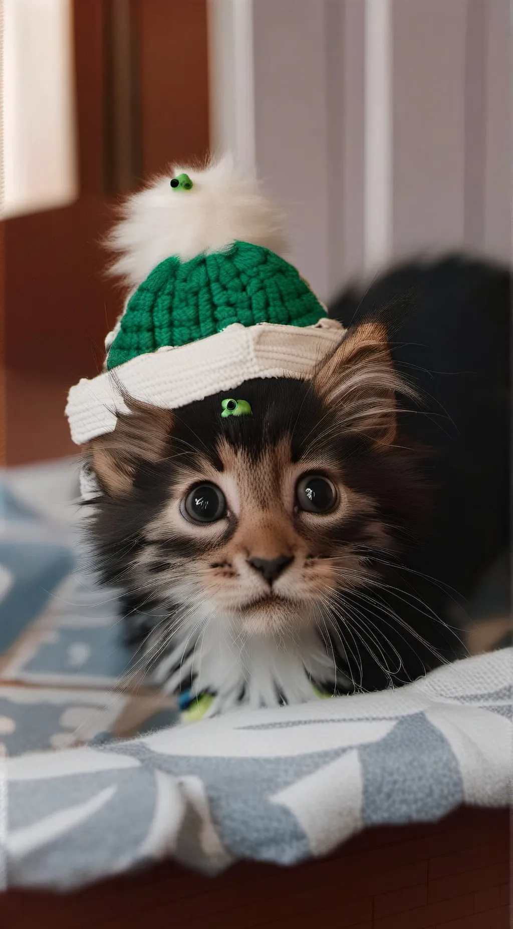 ai character: a cute lil kitty! background