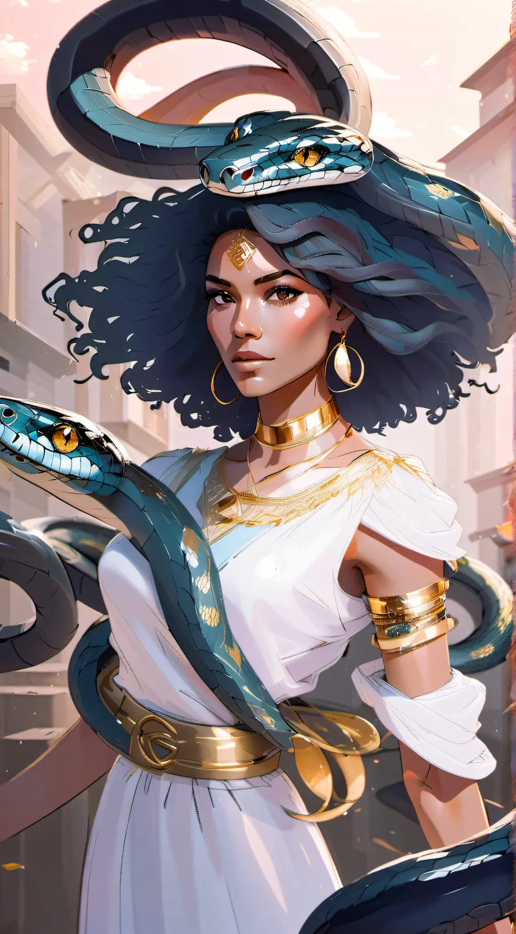 ai character: Athena background