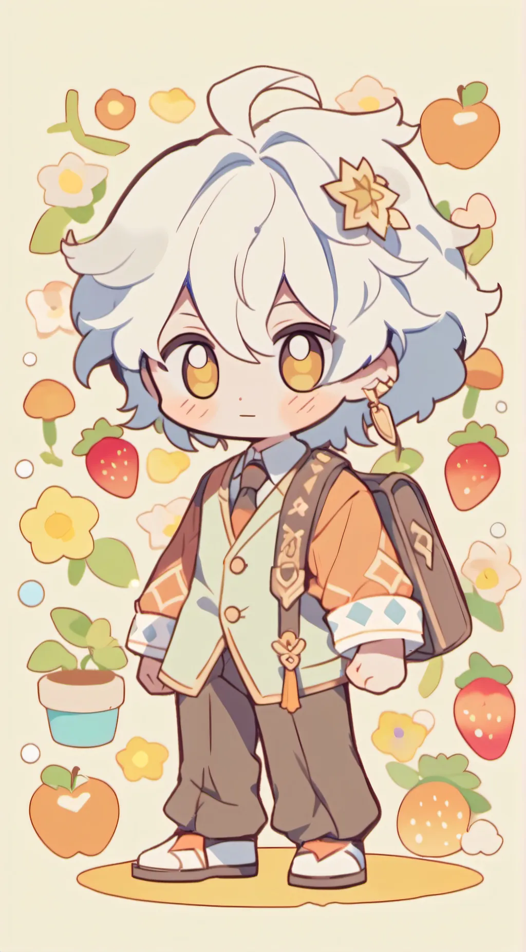 ai character: Topaz background