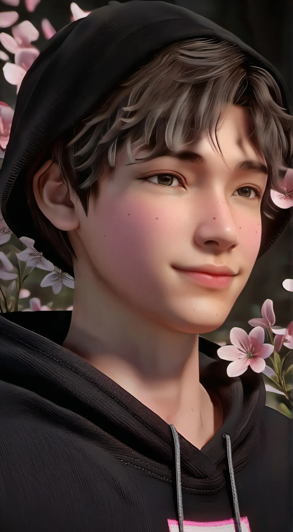 ai character: Lain background