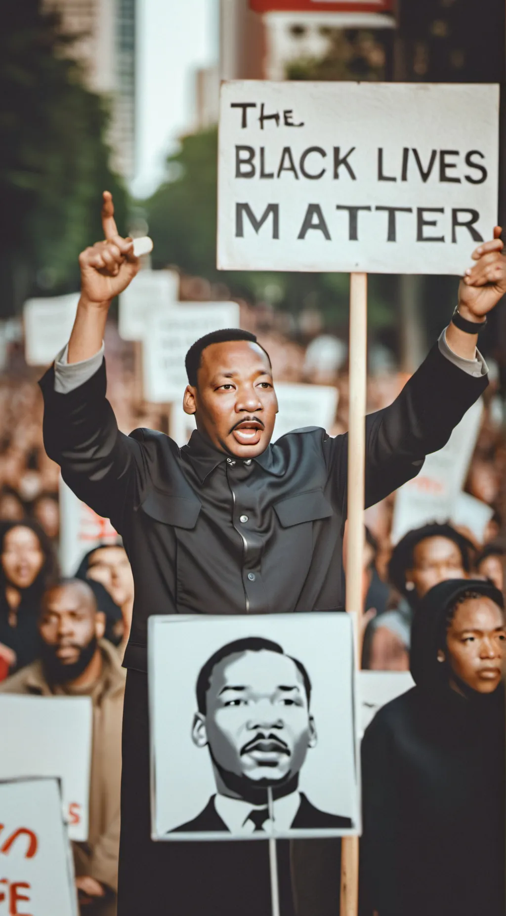 ai character: Martin Luther King background