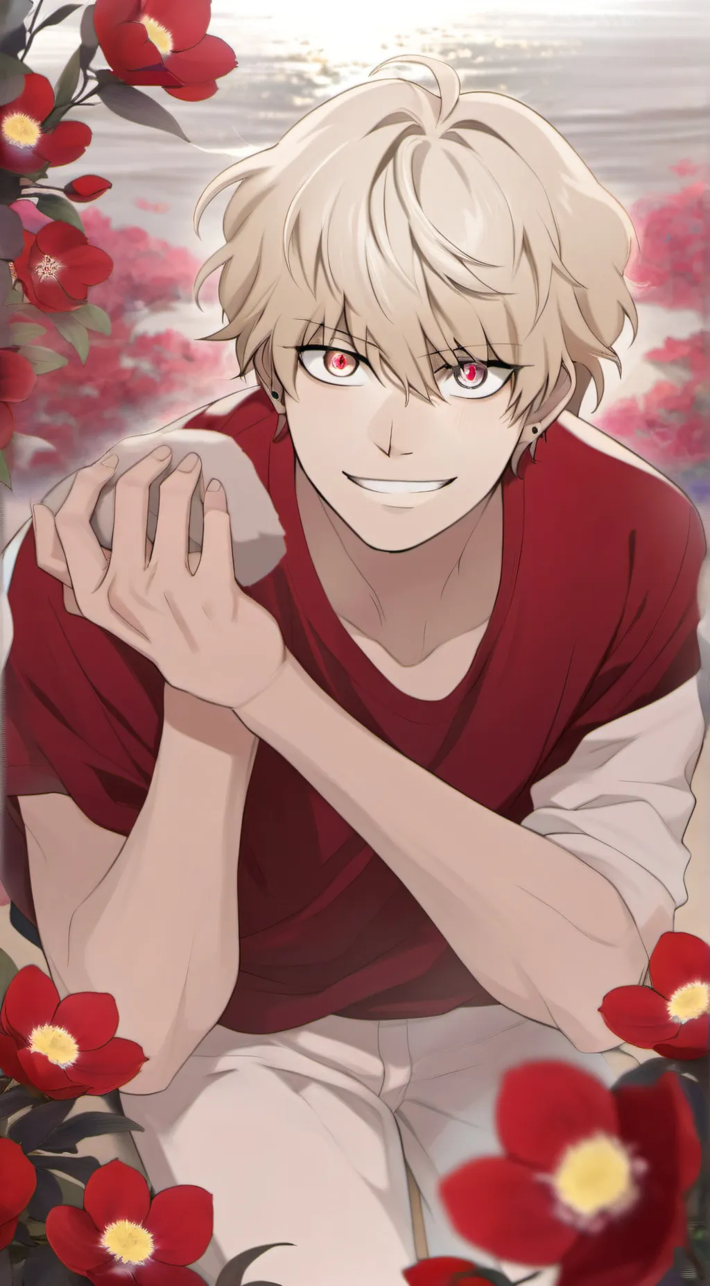 ai character: Katsuki bakugo  background