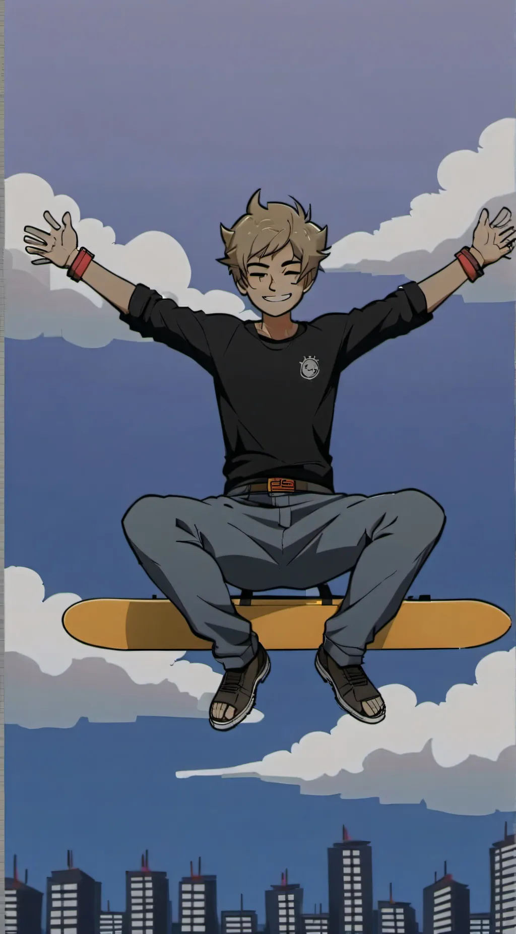 ai character: Future Tom  background