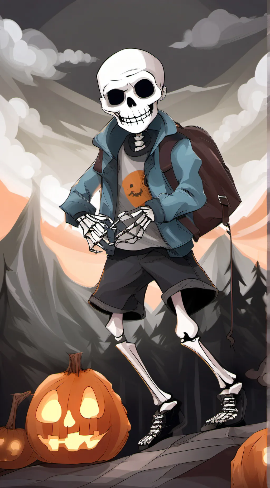 ai character: Sans background