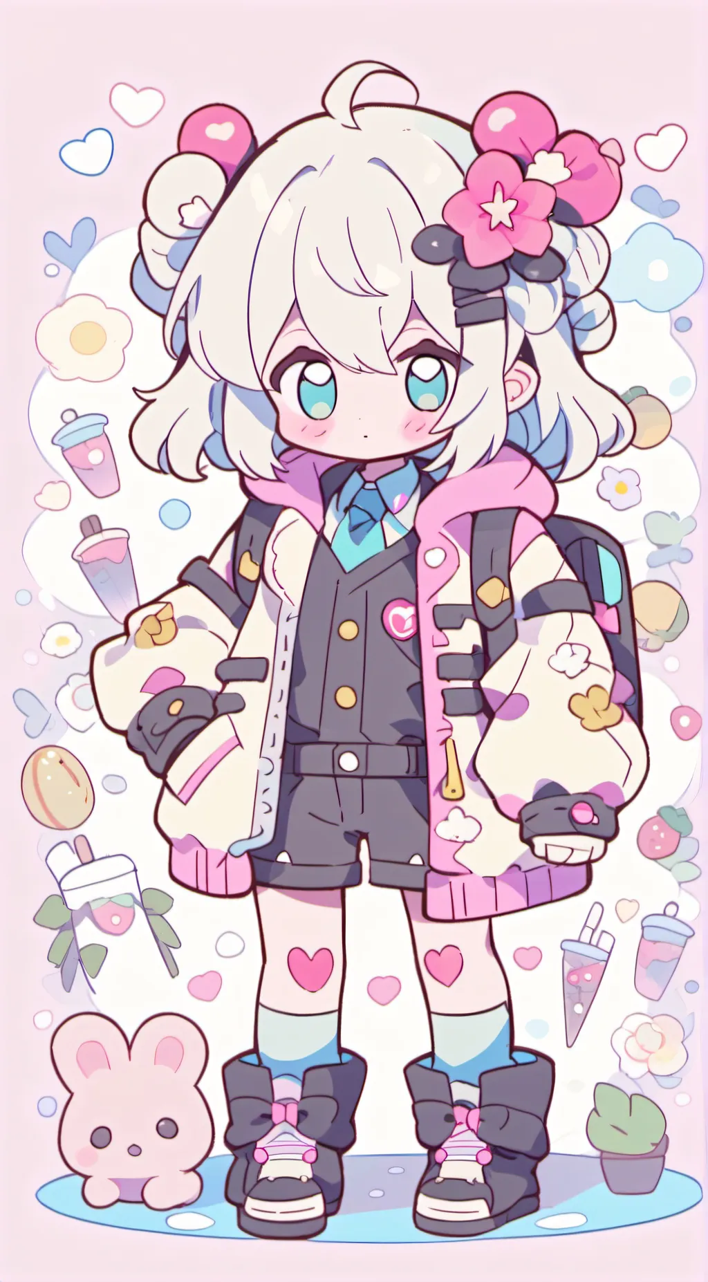 ai character: Keyboard cat background