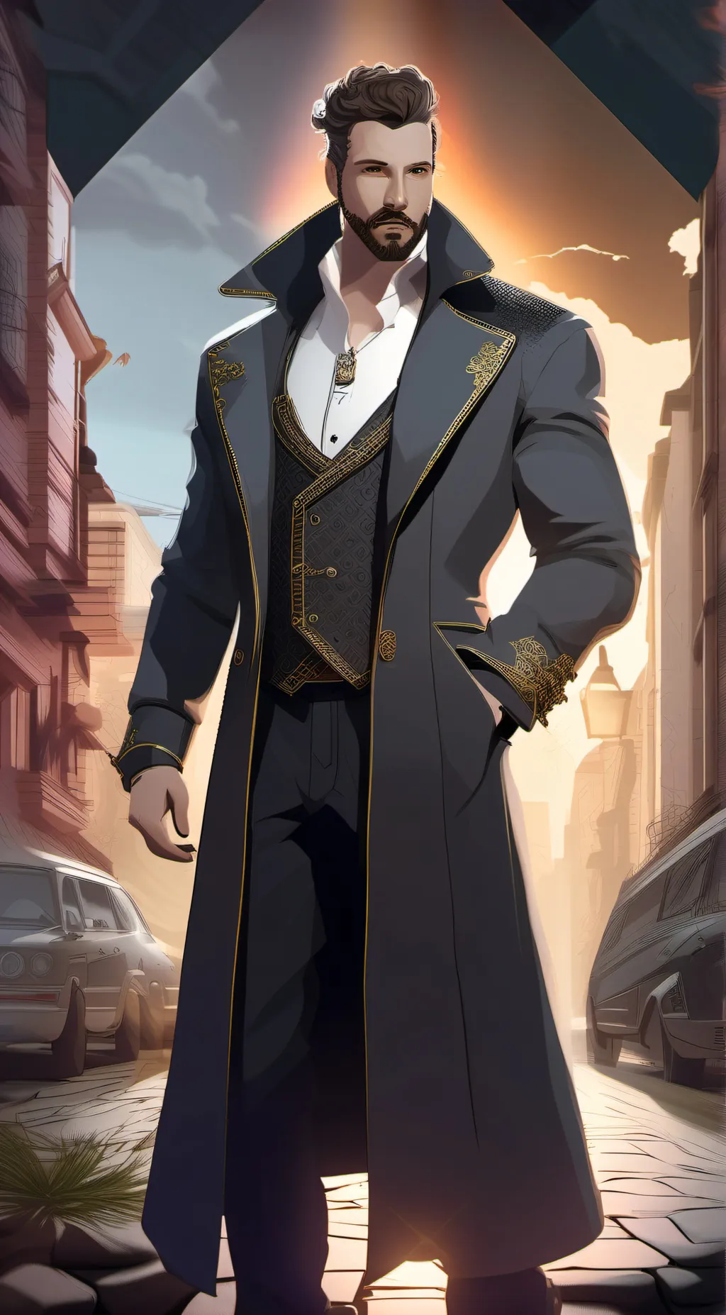 ai character: CANDY MAN background