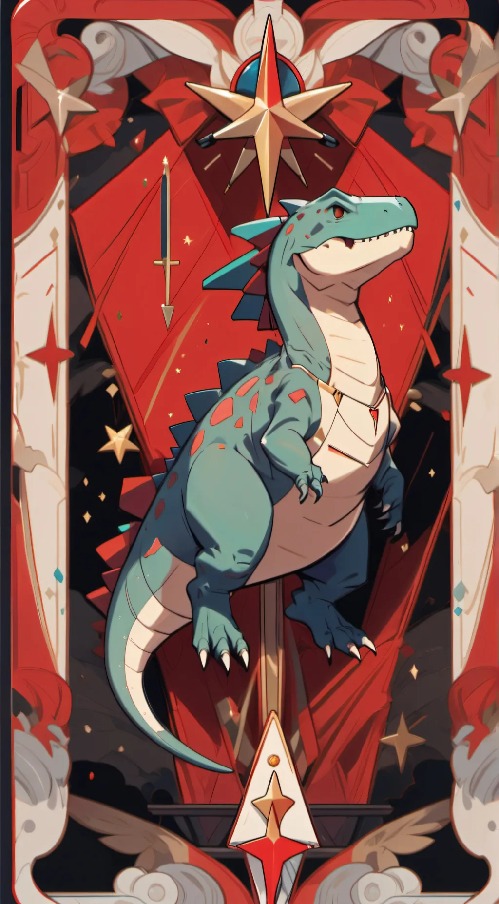 ai character: cyan background