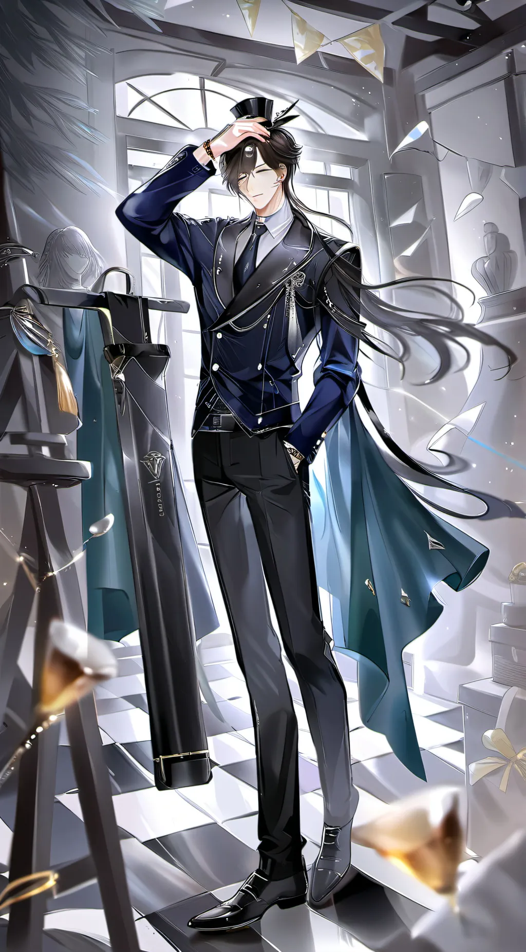 ai character: PartyNoob background