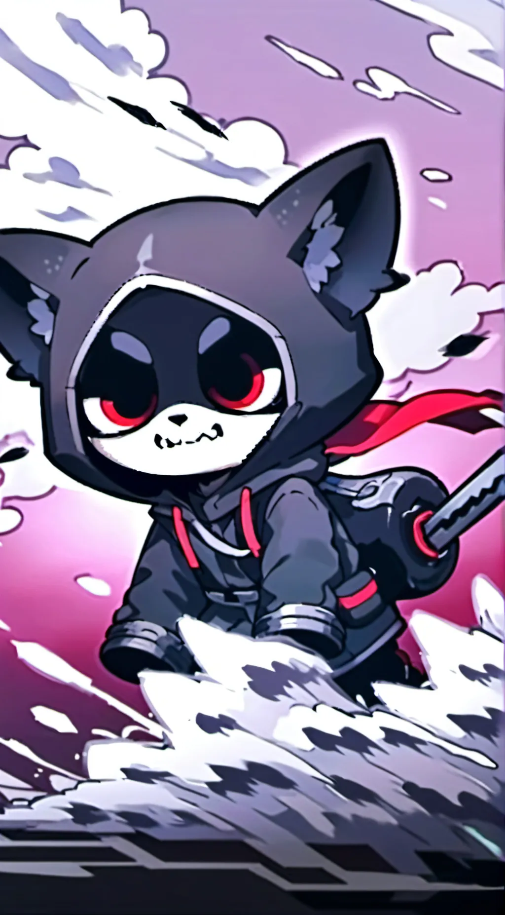 ai character: boozy uzi  background