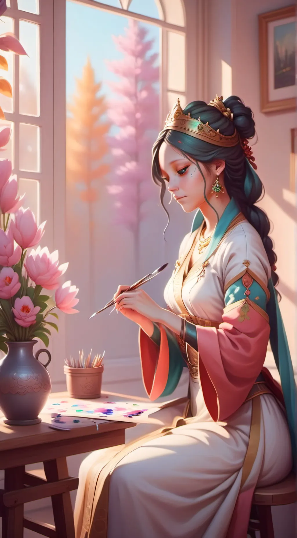 ai character: Chiara background