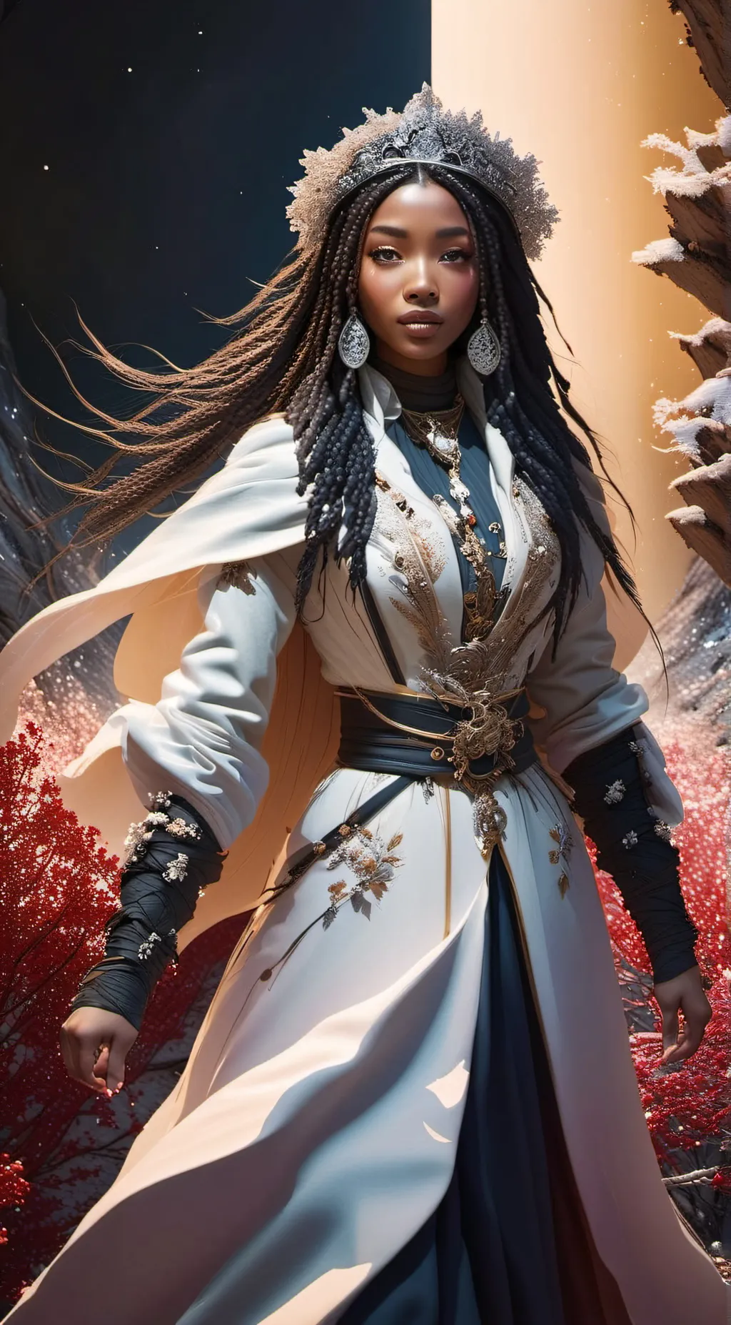 ai character: Diana  background