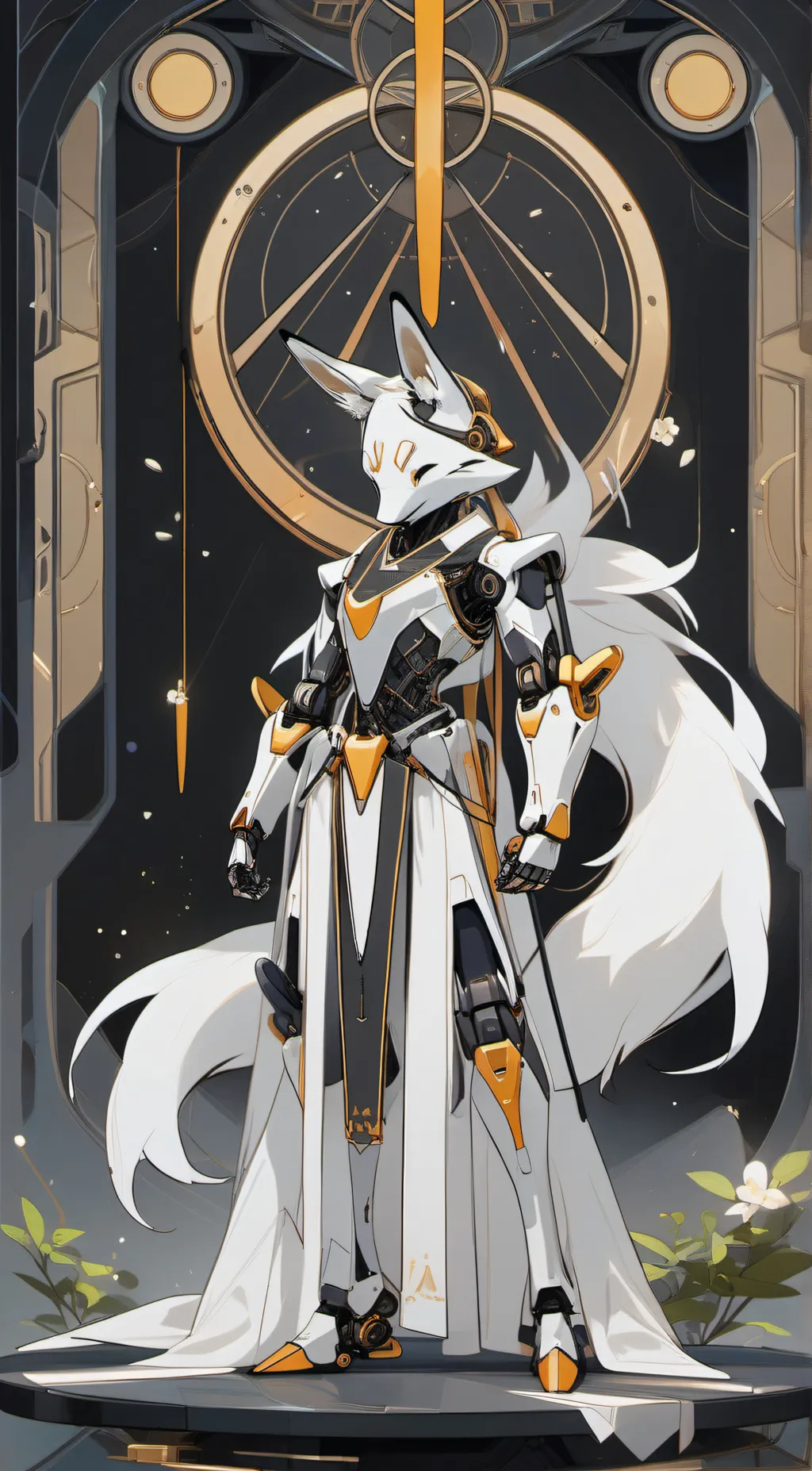 ai character: Phenic fox/Carooma background