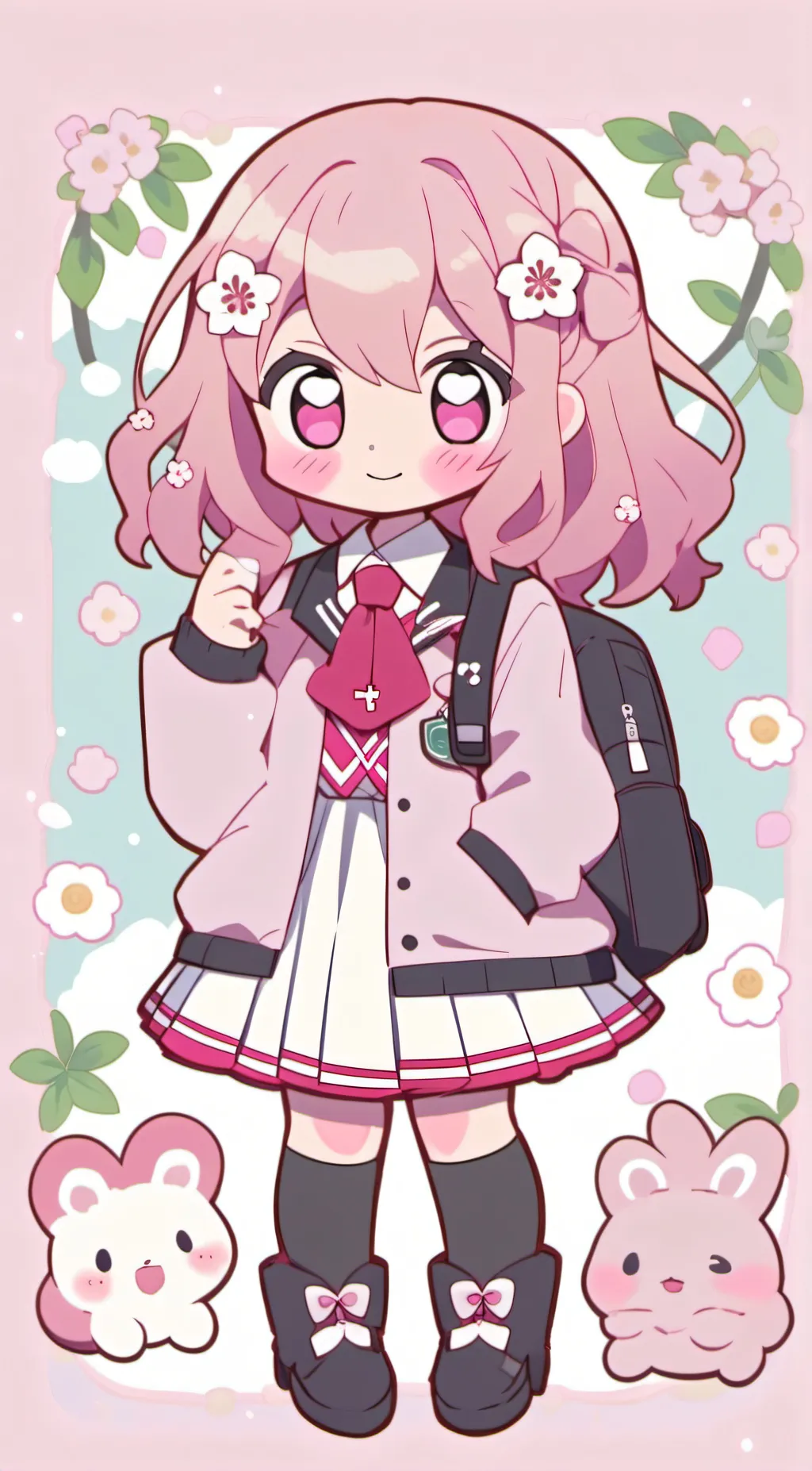 ai character: ★kissy missy!★ background