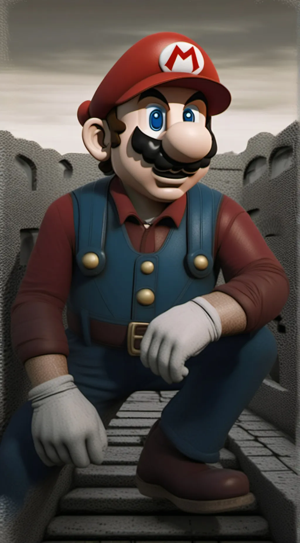 ai character: Mario background