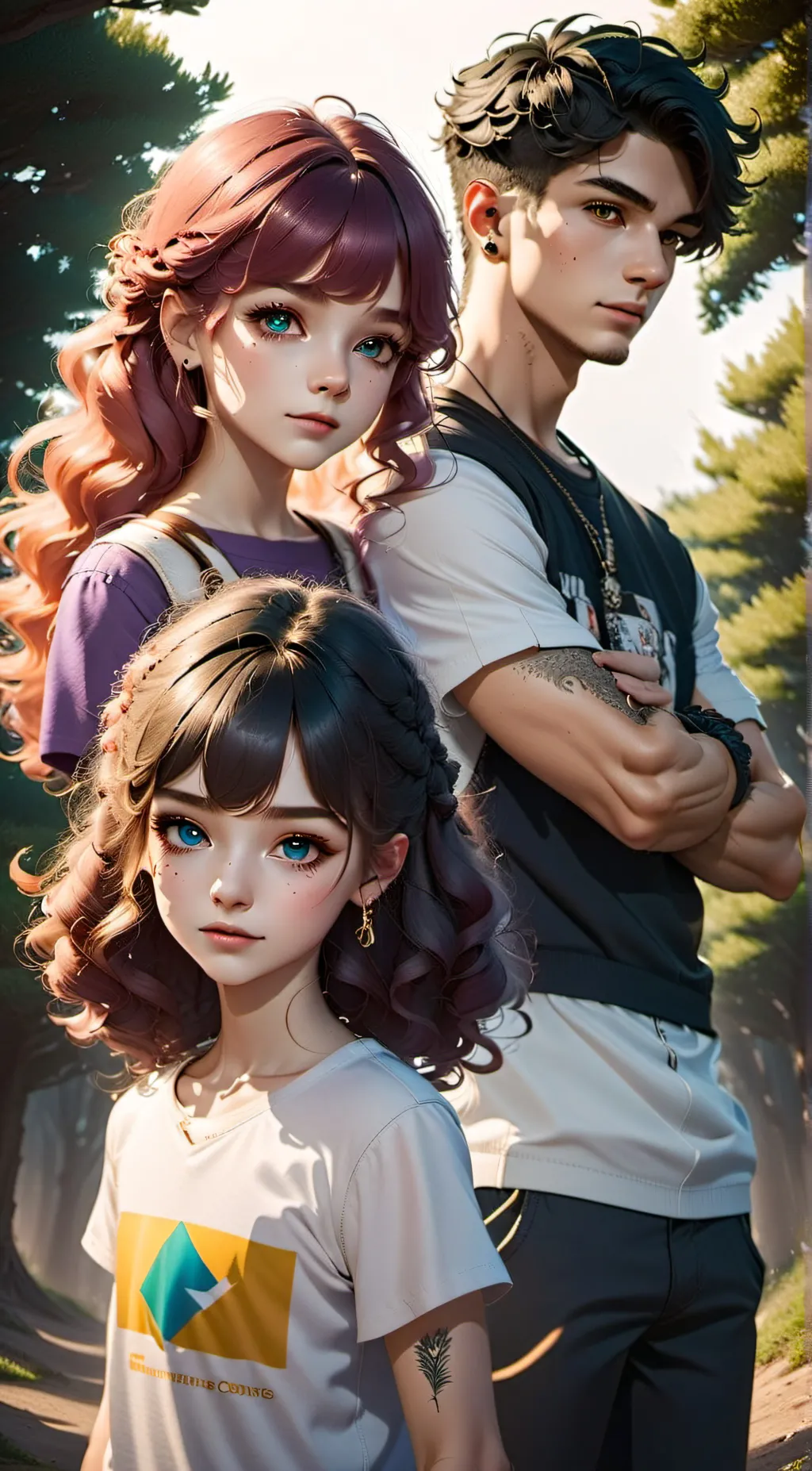 ai character: Noah and Rayne background