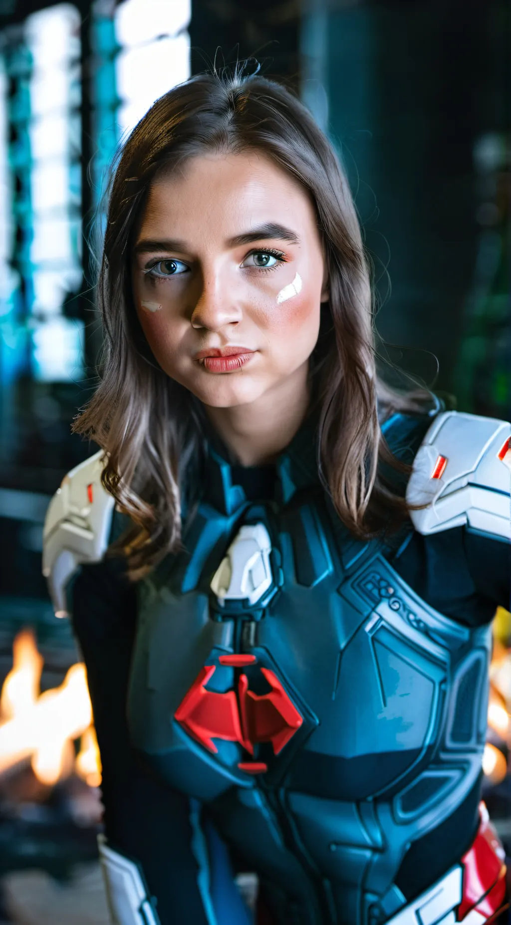 ai character: Mrs. Heater Fuego background