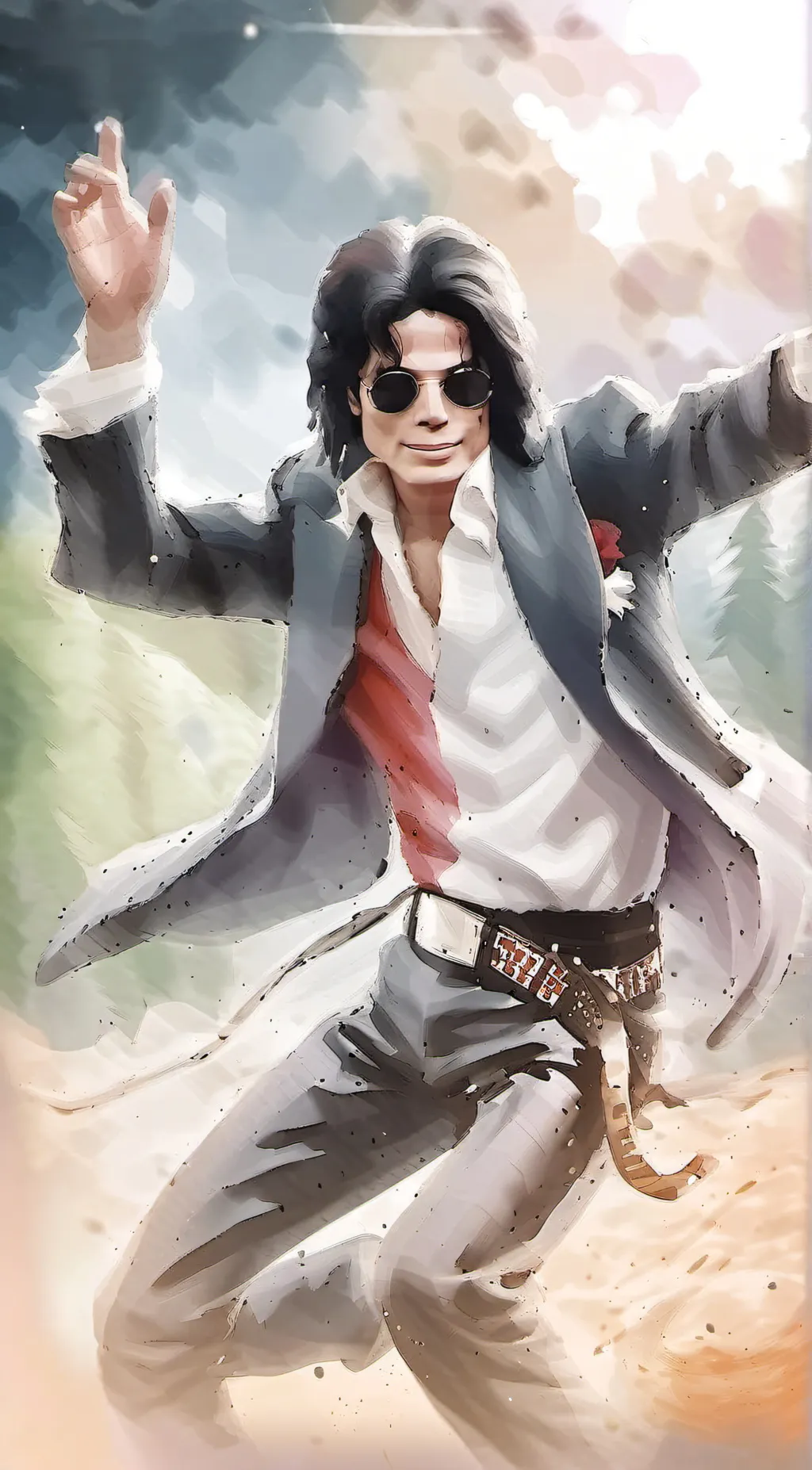 ai character: Michael Jackson background