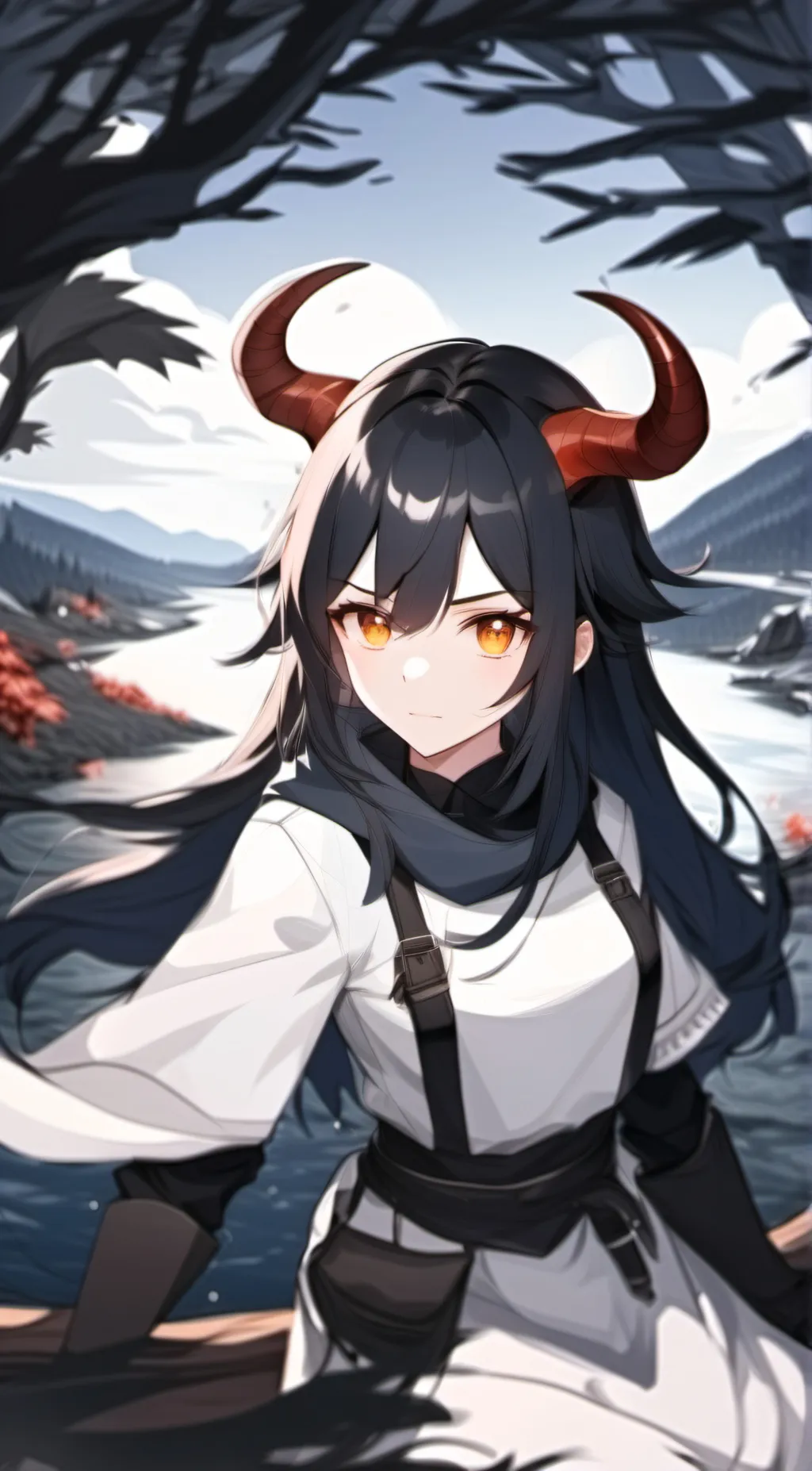 ai character: mha hair dye  background