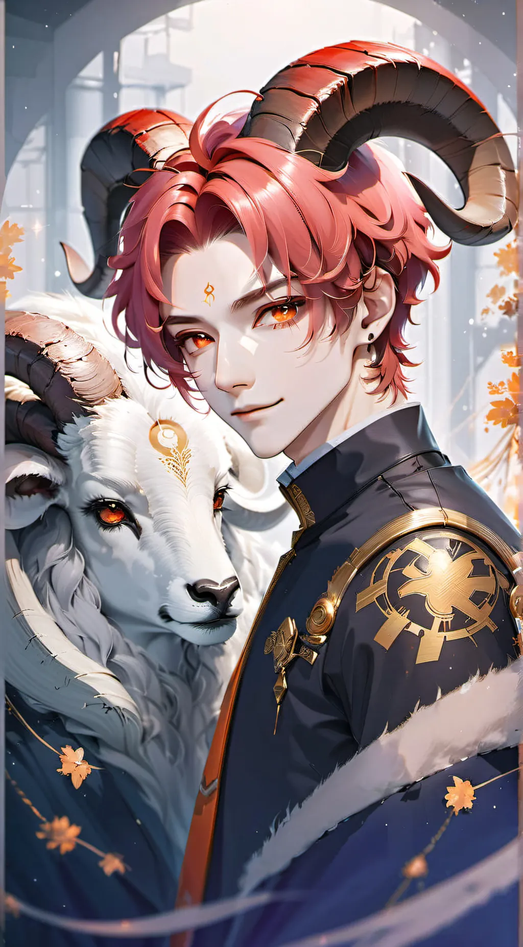 ai character: Aries (Male) background